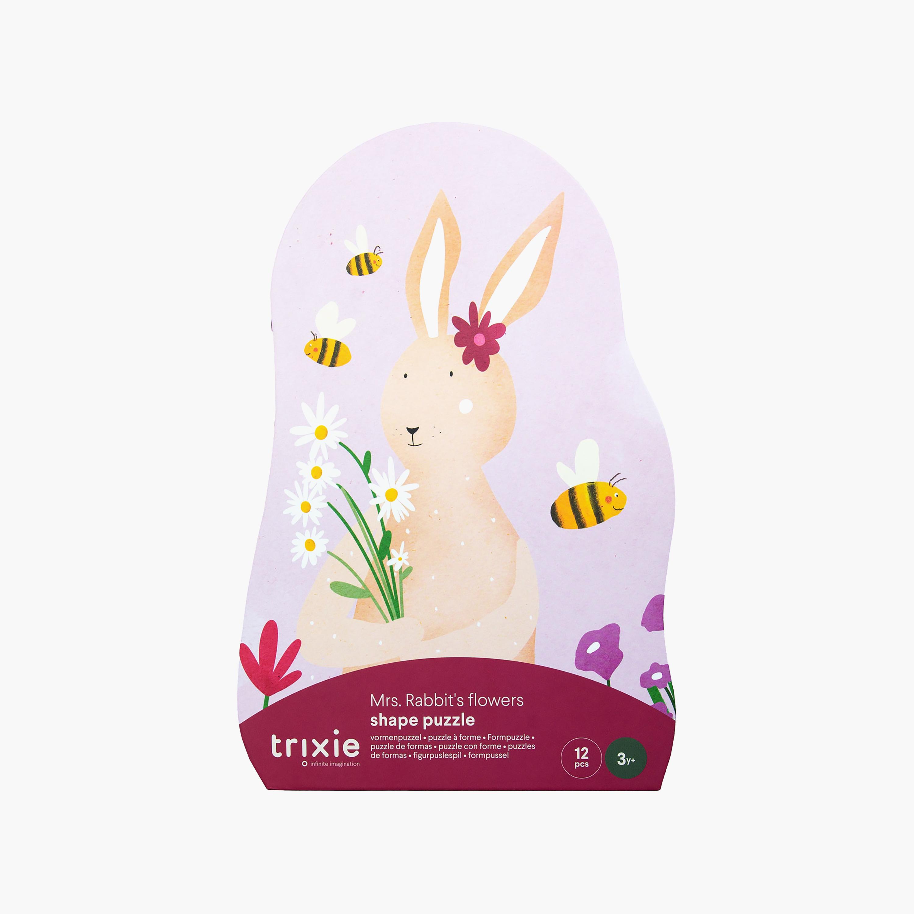 Trixie Mrs. Rabbit's Flowers Shape Puzzle-toys-indoortoys-puzzles-image-1