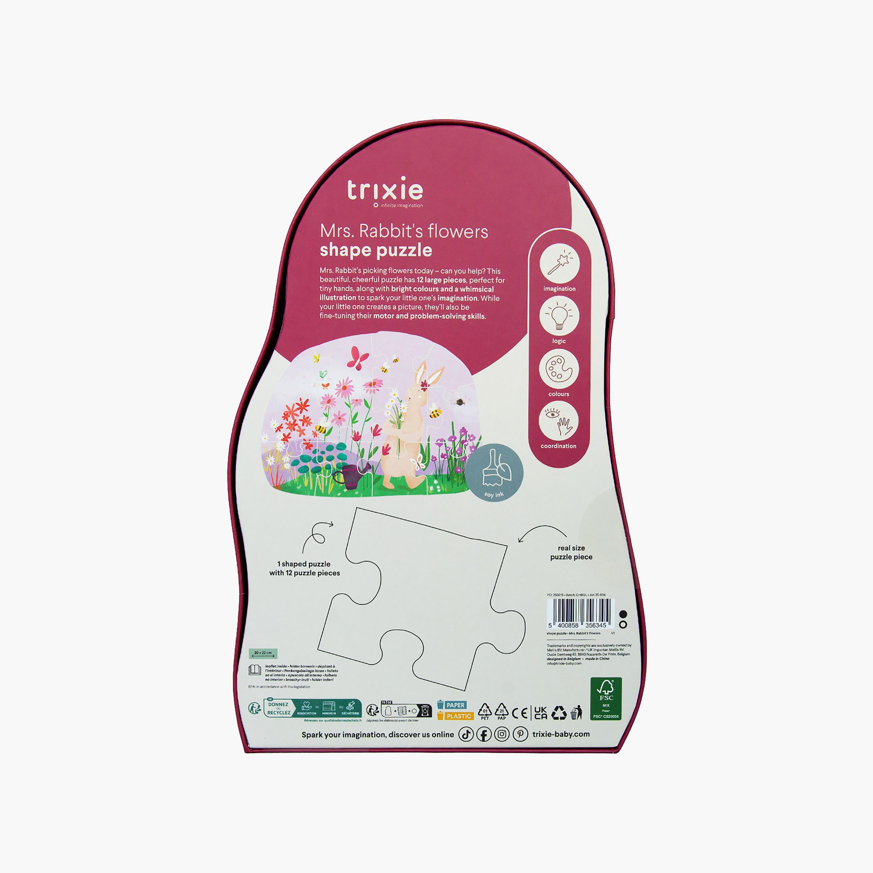 Trixie Mrs. Rabbit's Flowers Shape Puzzle-toys-indoortoys-puzzles-image-3