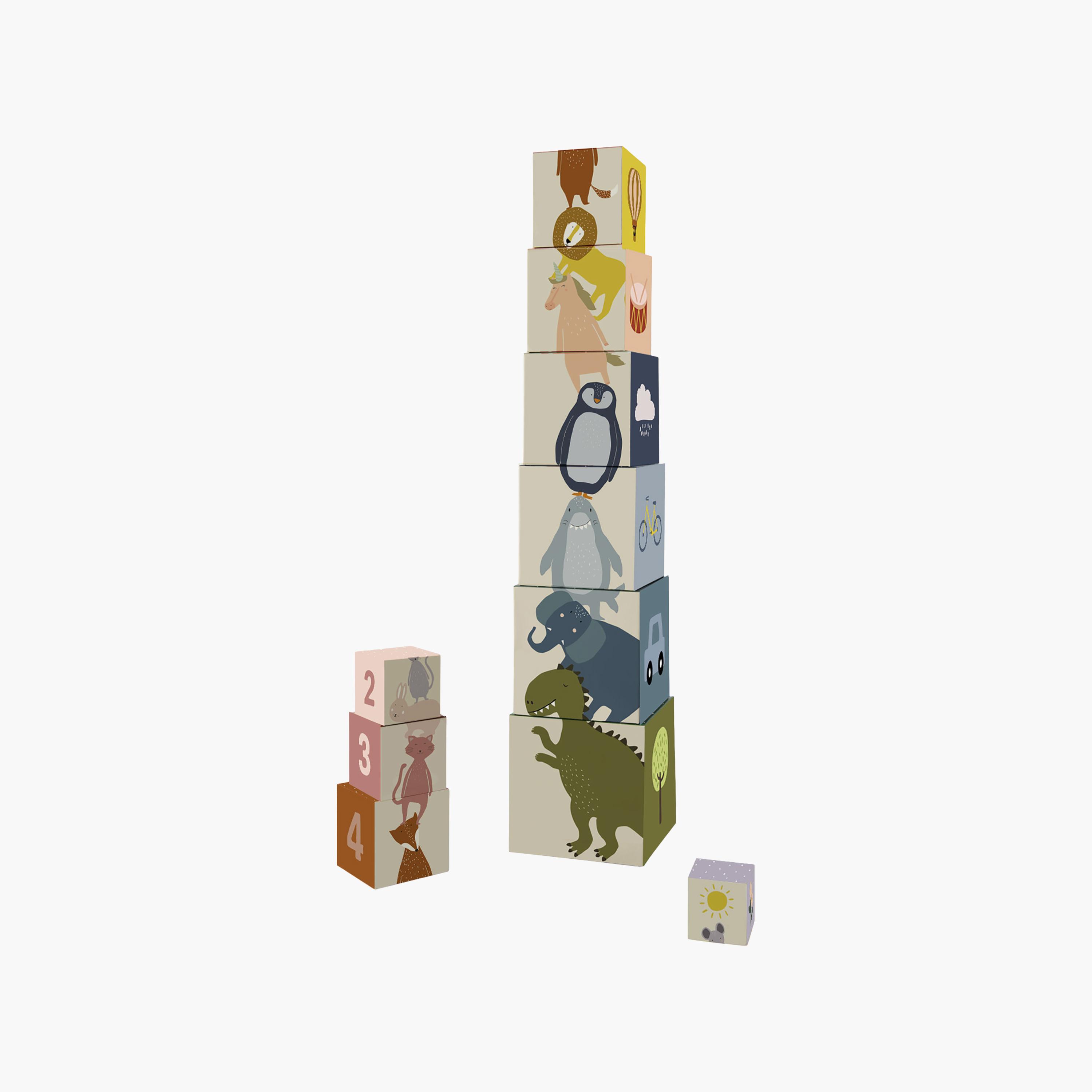 Trixie 10-Piece Stacking Blocks-toys-babyandtoddlertoys-stackingandnestingtoys-image-1