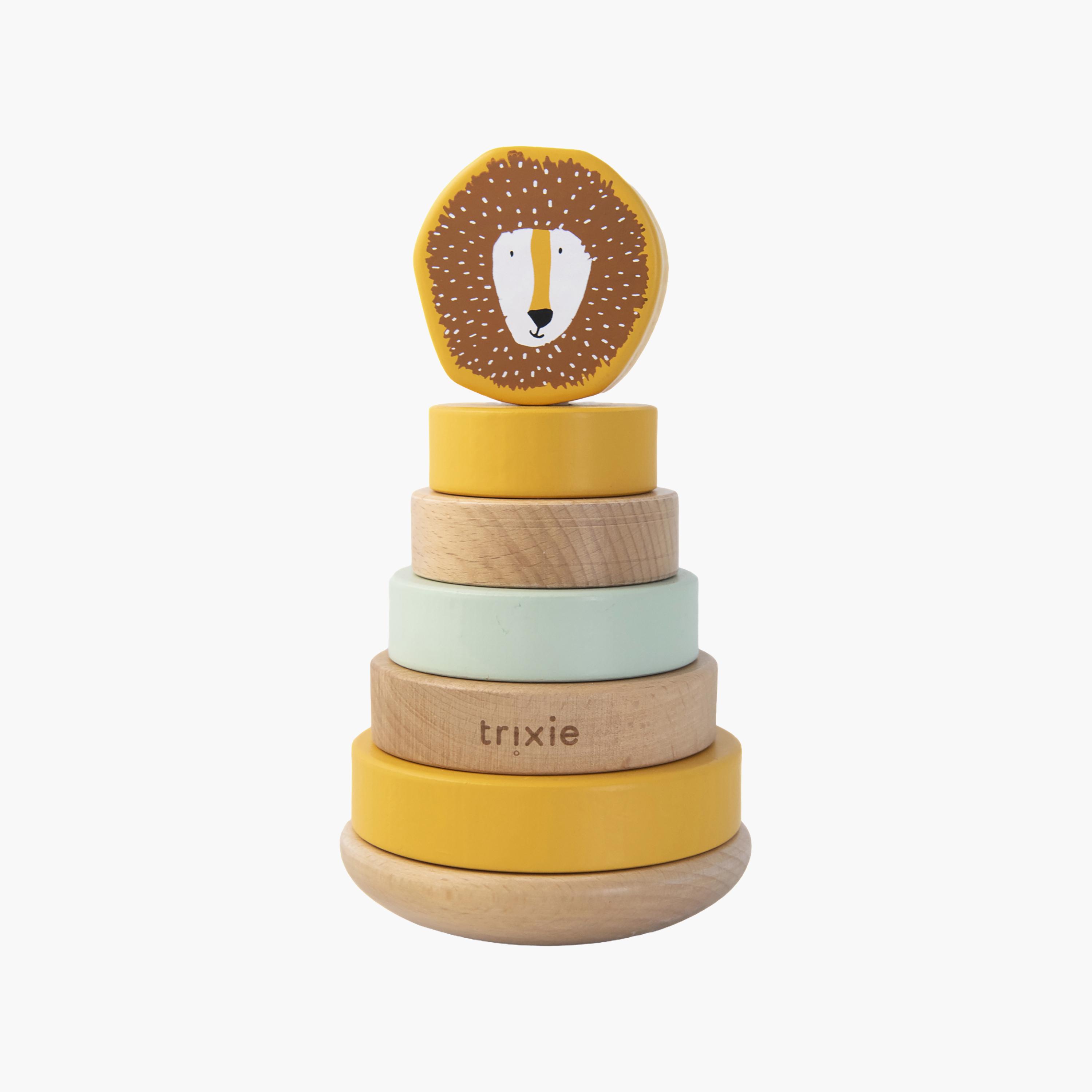 Trixie Mr. Lion Wooden Stacking Toy Set-toys-babyandtoddlertoys-stackingandnestingtoys-image-1