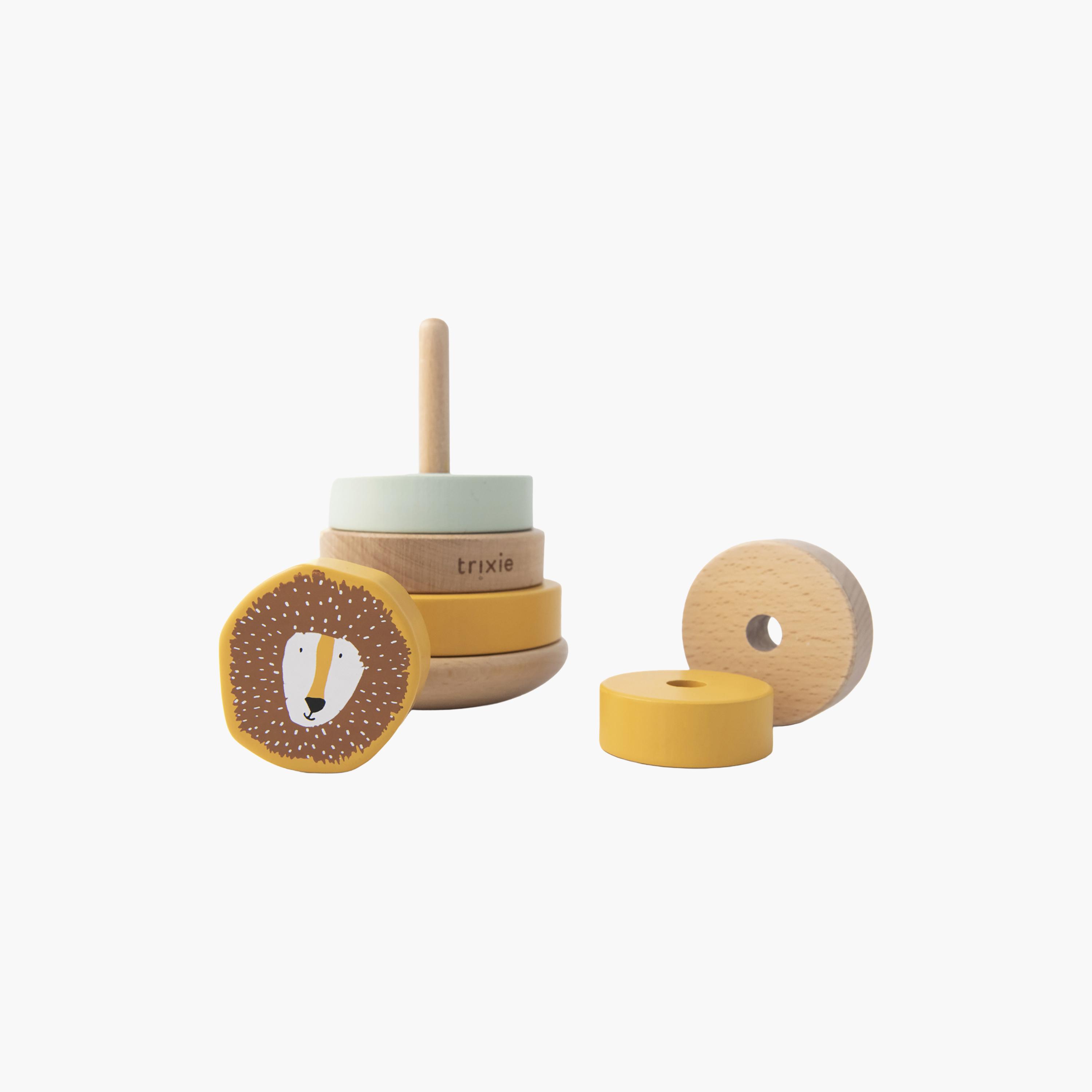Trixie Mr. Lion Wooden Stacking Toy Set-toys-babyandtoddlertoys-stackingandnestingtoys-image-2