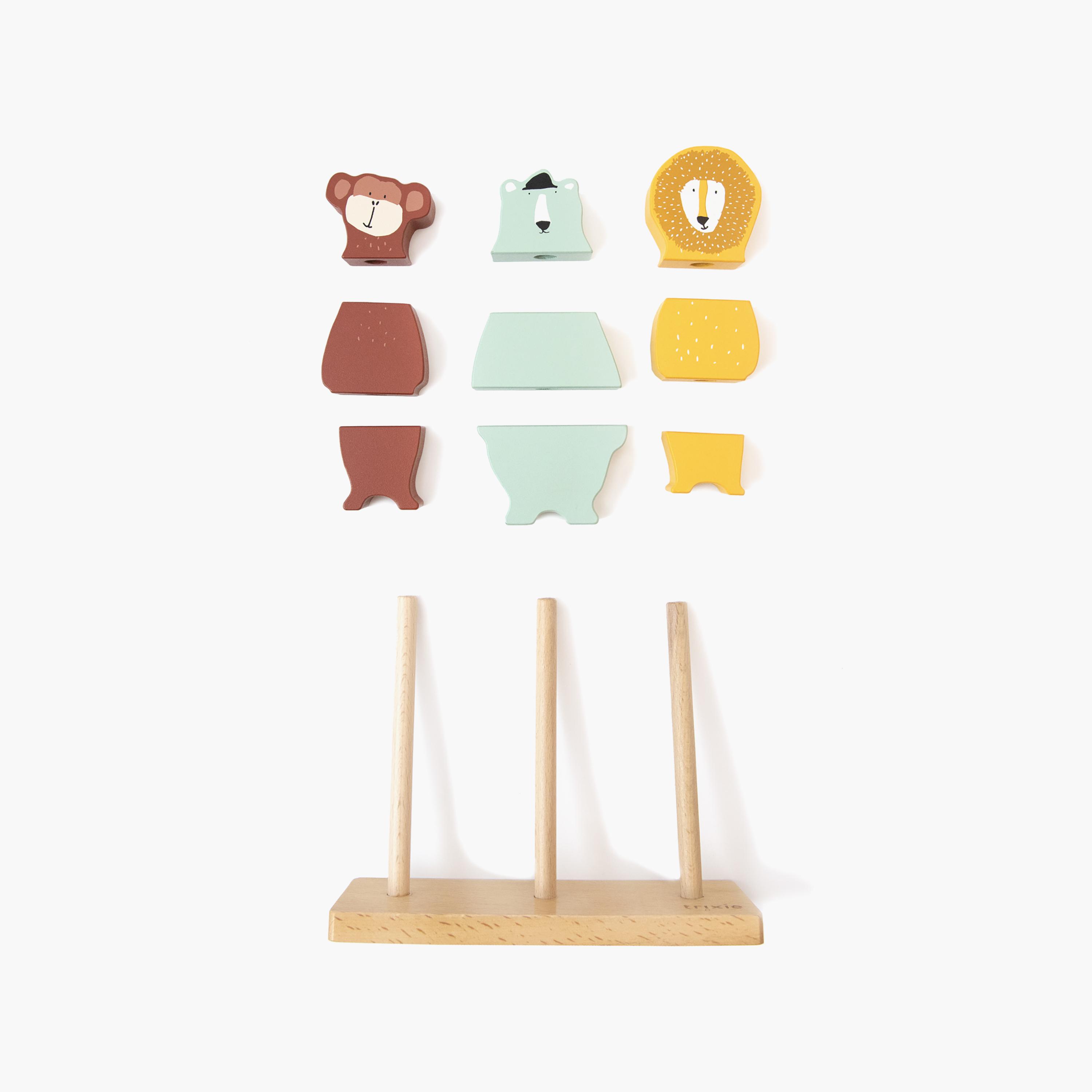 Trixie Wooden Animal Puzzle Stacker-toys-indoortoys-puzzles-image-1
