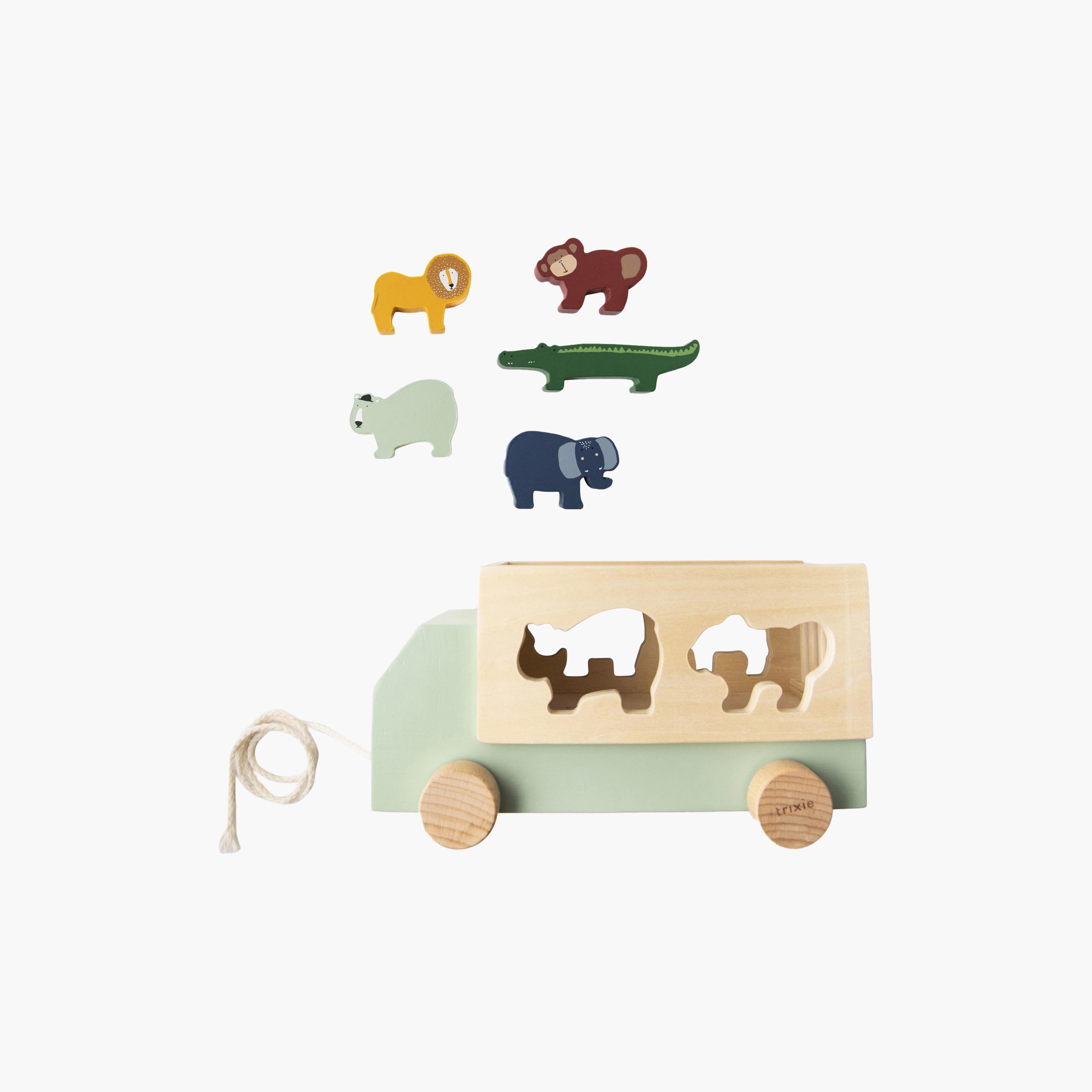 Trixie Wooden Animal Truck Set-toys-babyandtoddlertoys-learningtoys-image-1