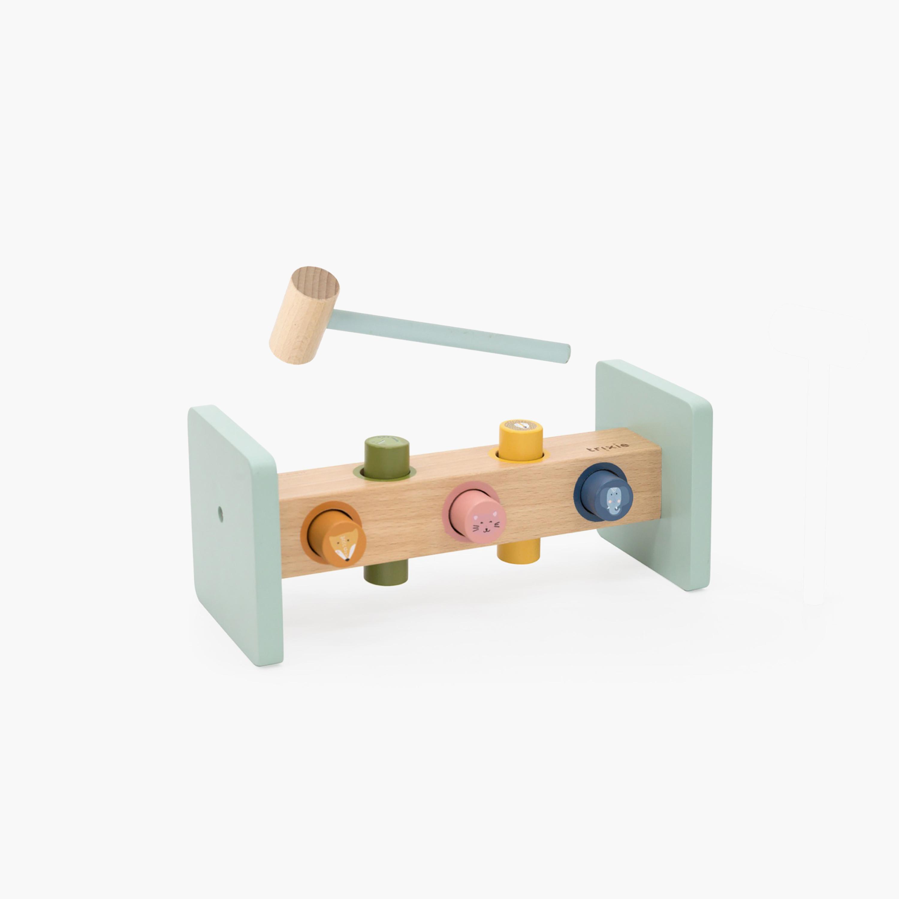 Trixie Wooden Hammer Bench Set-toys-babyandtoddlertoys-learningtoys-image-1