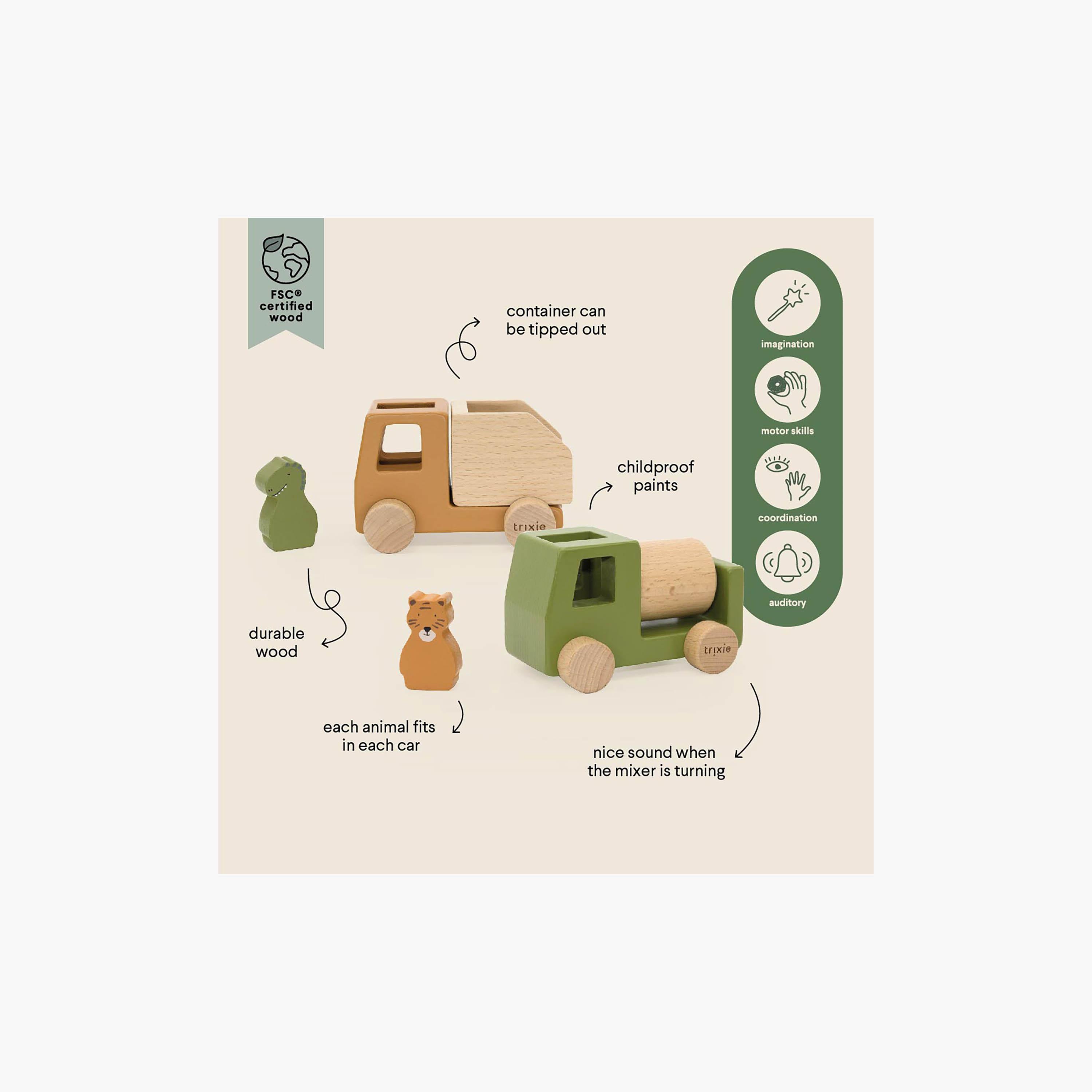 مجموعة سيارات بناء خشبية على شكل حيوانات من تريكسي-toys-babyandtoddlertoys-learningtoys-image-4