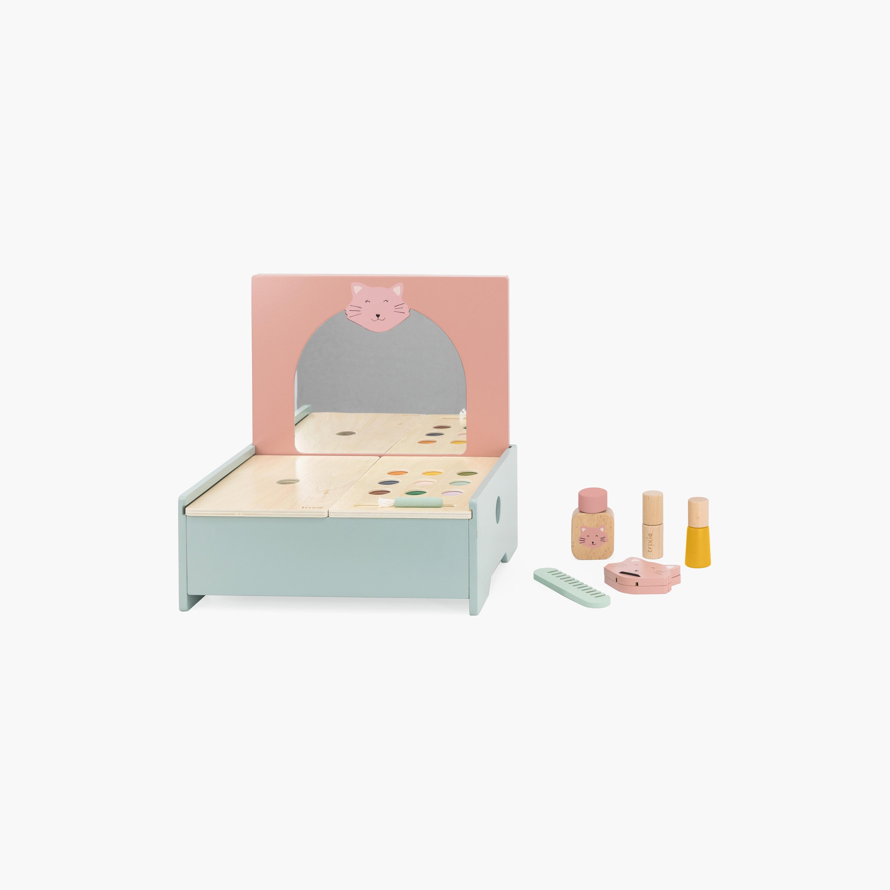 مجموعة طاولة مكياج خشبية لعبة من تريكسي-toys-roleplay-makeupandcosmeticsets-image-2
