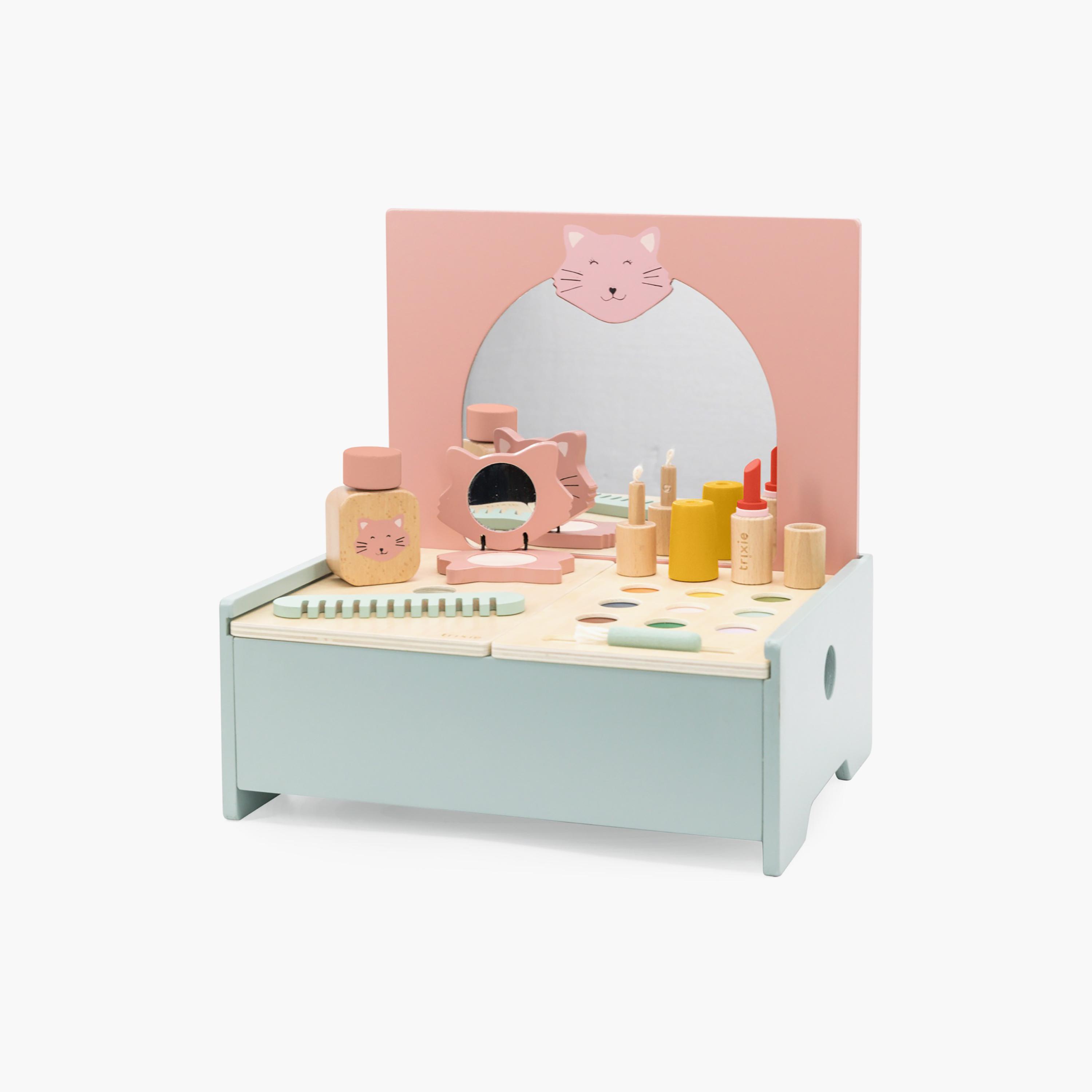 مجموعة طاولة مكياج خشبية لعبة من تريكسي-toys-roleplay-makeupandcosmeticsets-image-4