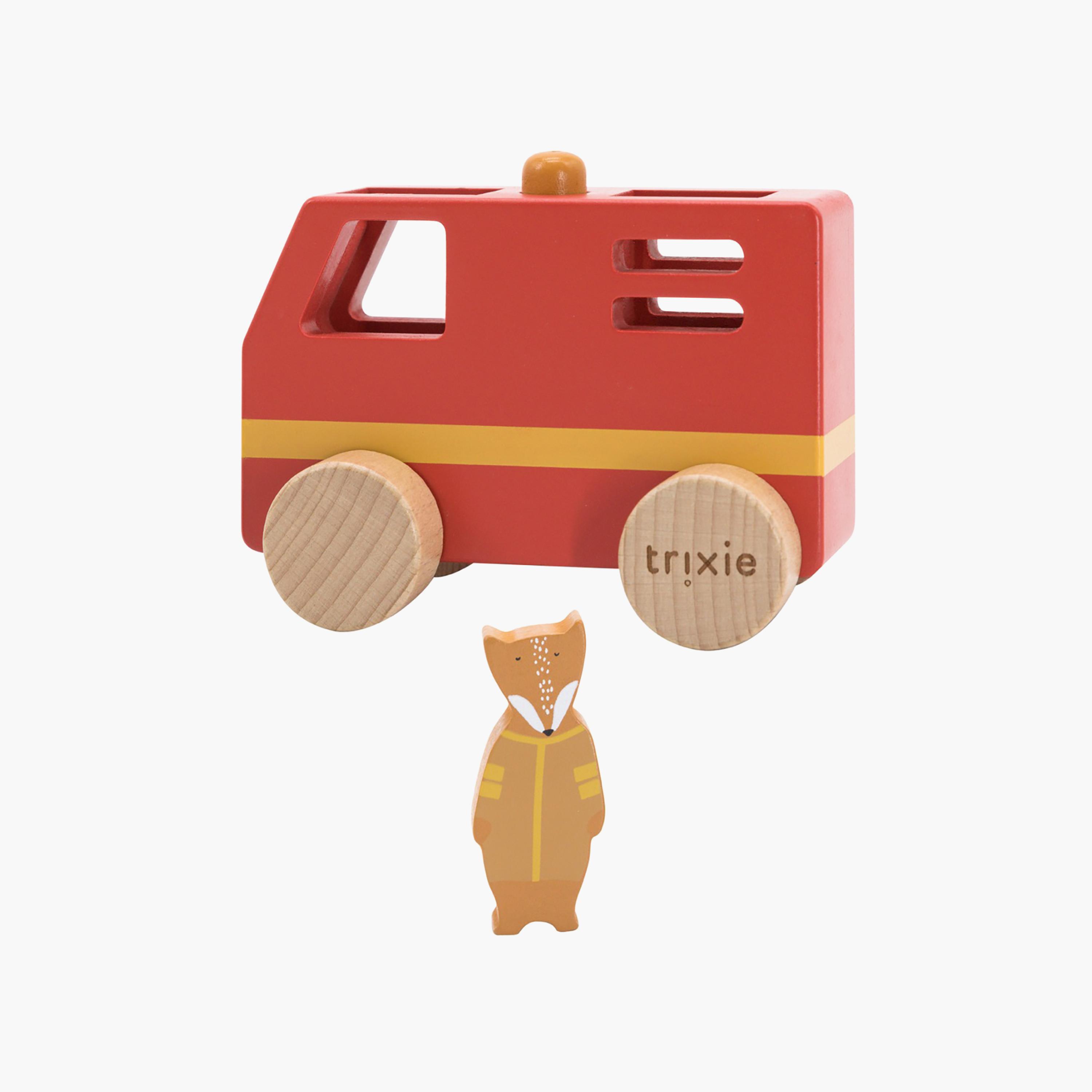 سيارة إطفاء خشبية صغيرة مع مجسم خشبي من تريكسي-toys-babyandtoddlertoys-learningtoys-image-2