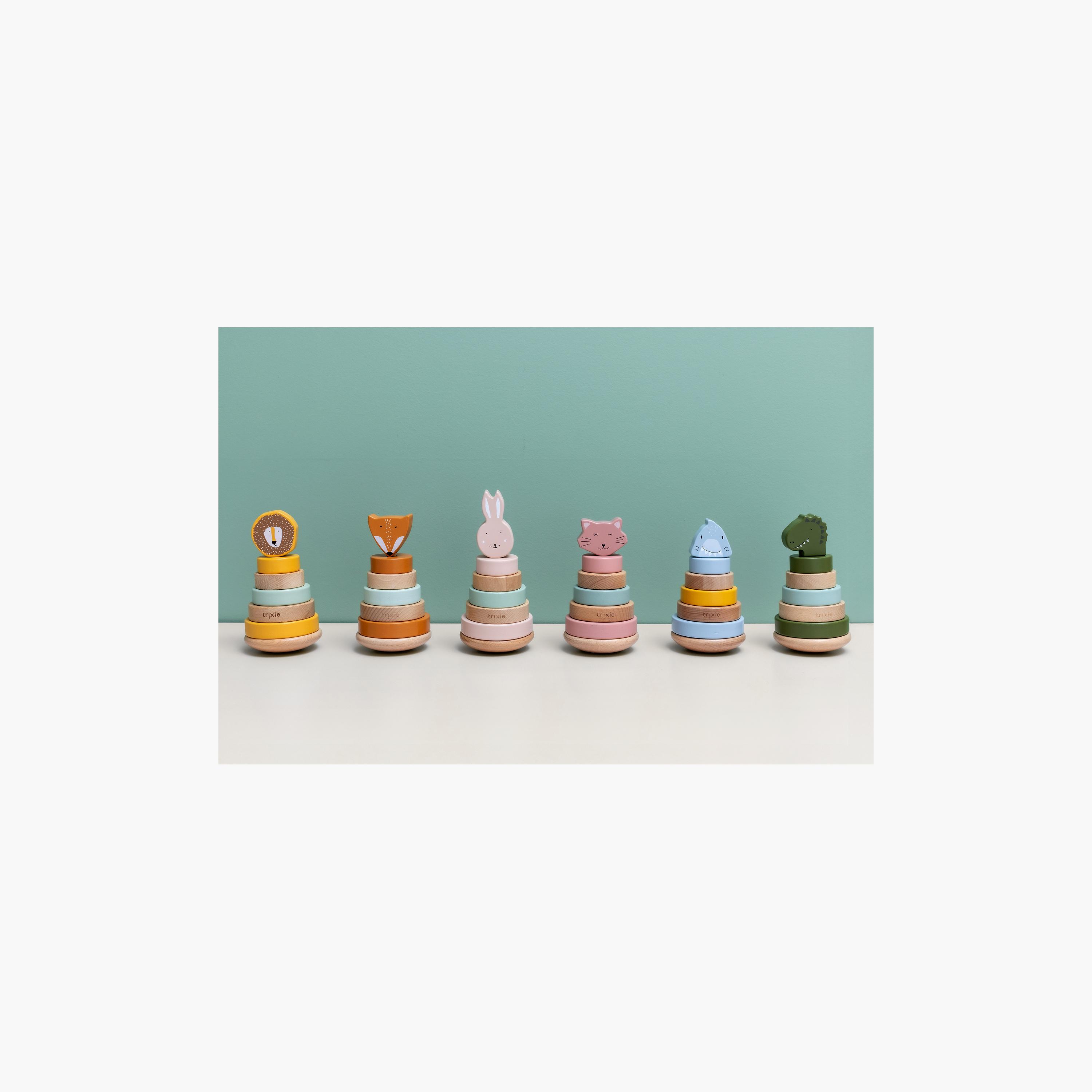Trixie Mr. Shark Wooden Stacking Toy Set-toys-babyandtoddlertoys-stackingandnestingtoys-image-6