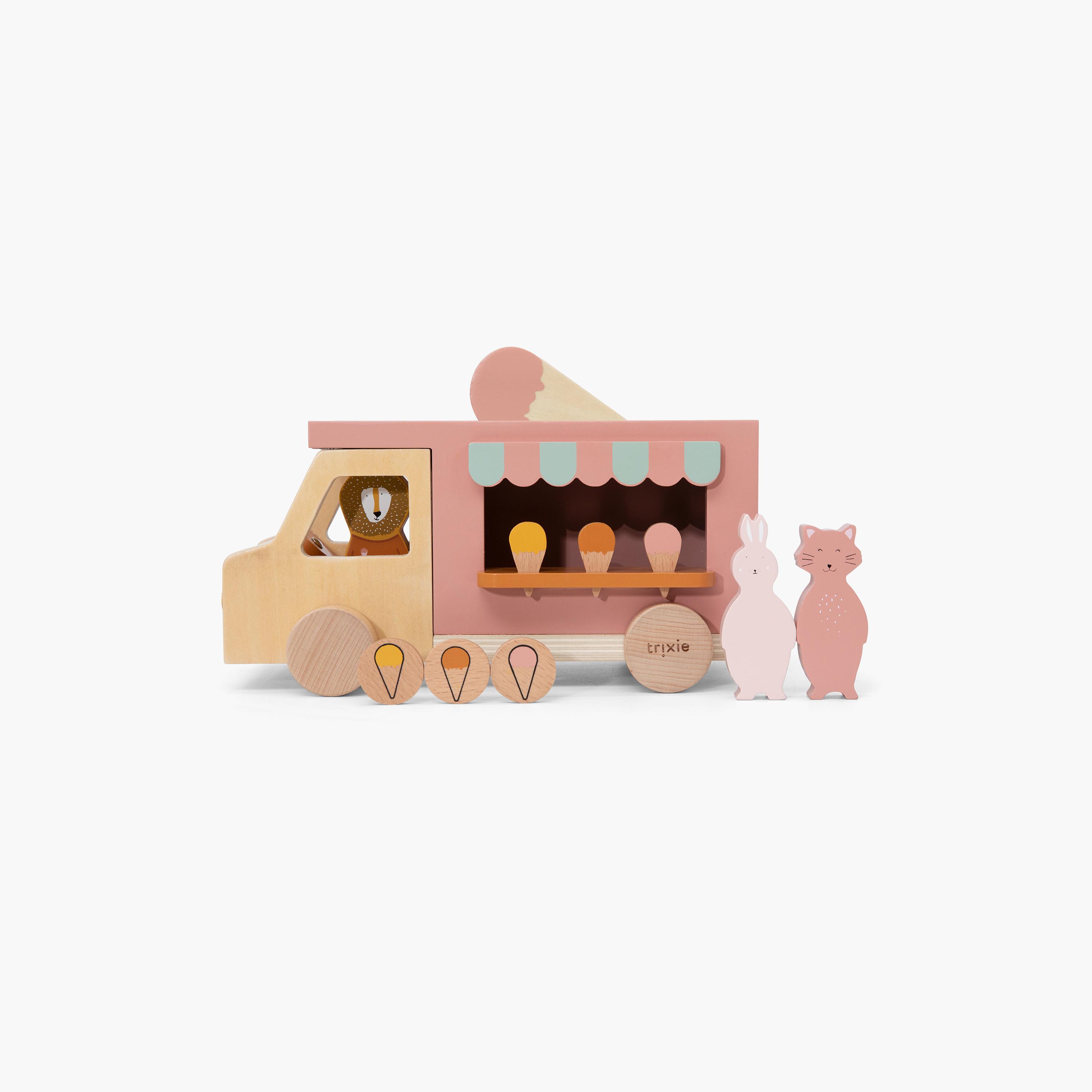 مجموعة ألعاب شاحنة الآيس كريم الخشبية من تريكسي-toys-babyandtoddlertoys-learningtoys-image-1