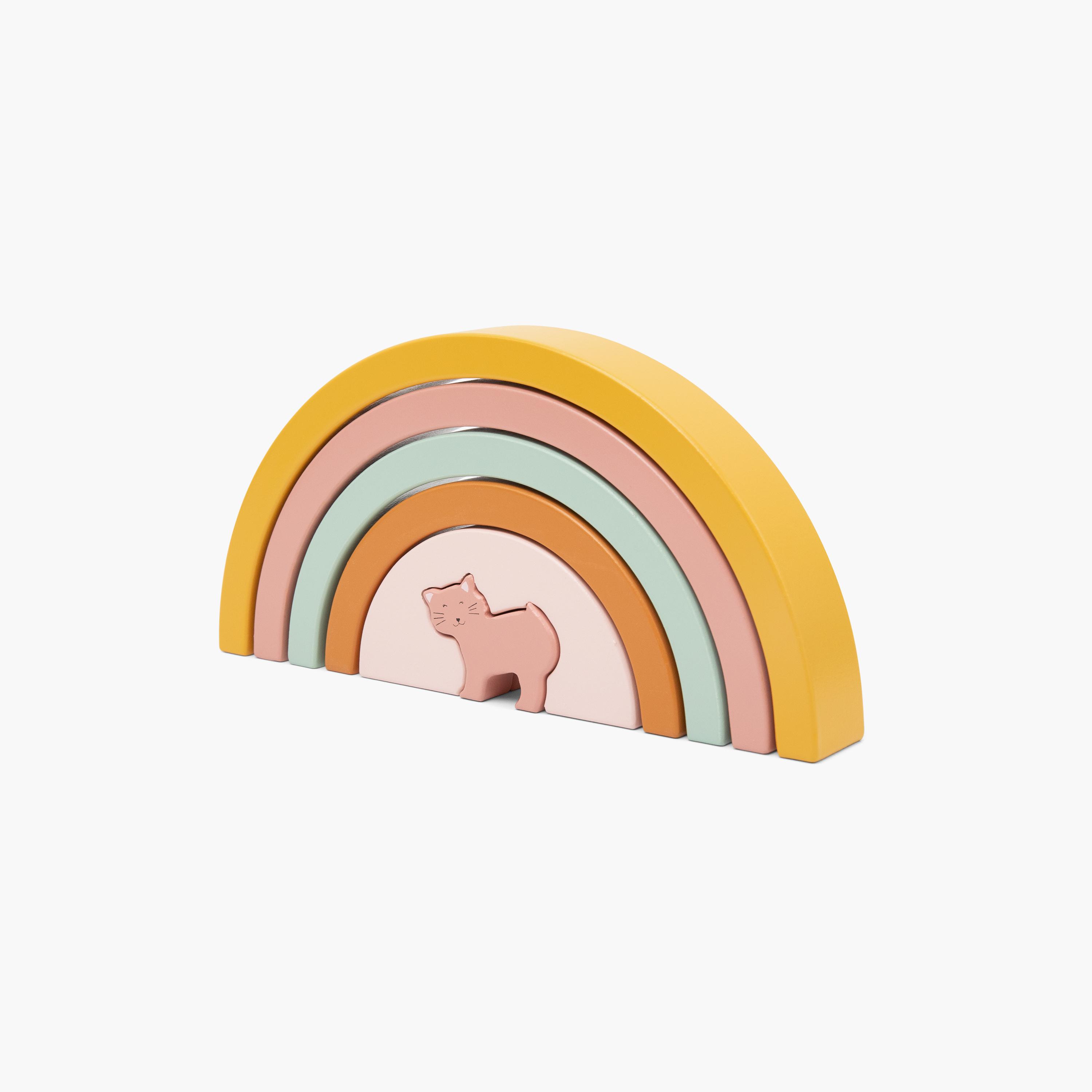 لعبة تكديس قوس قزح خشبية برسومات مسز كات من تريكسي-toys-babyandtoddlertoys-stackingandnestingtoys-image-4