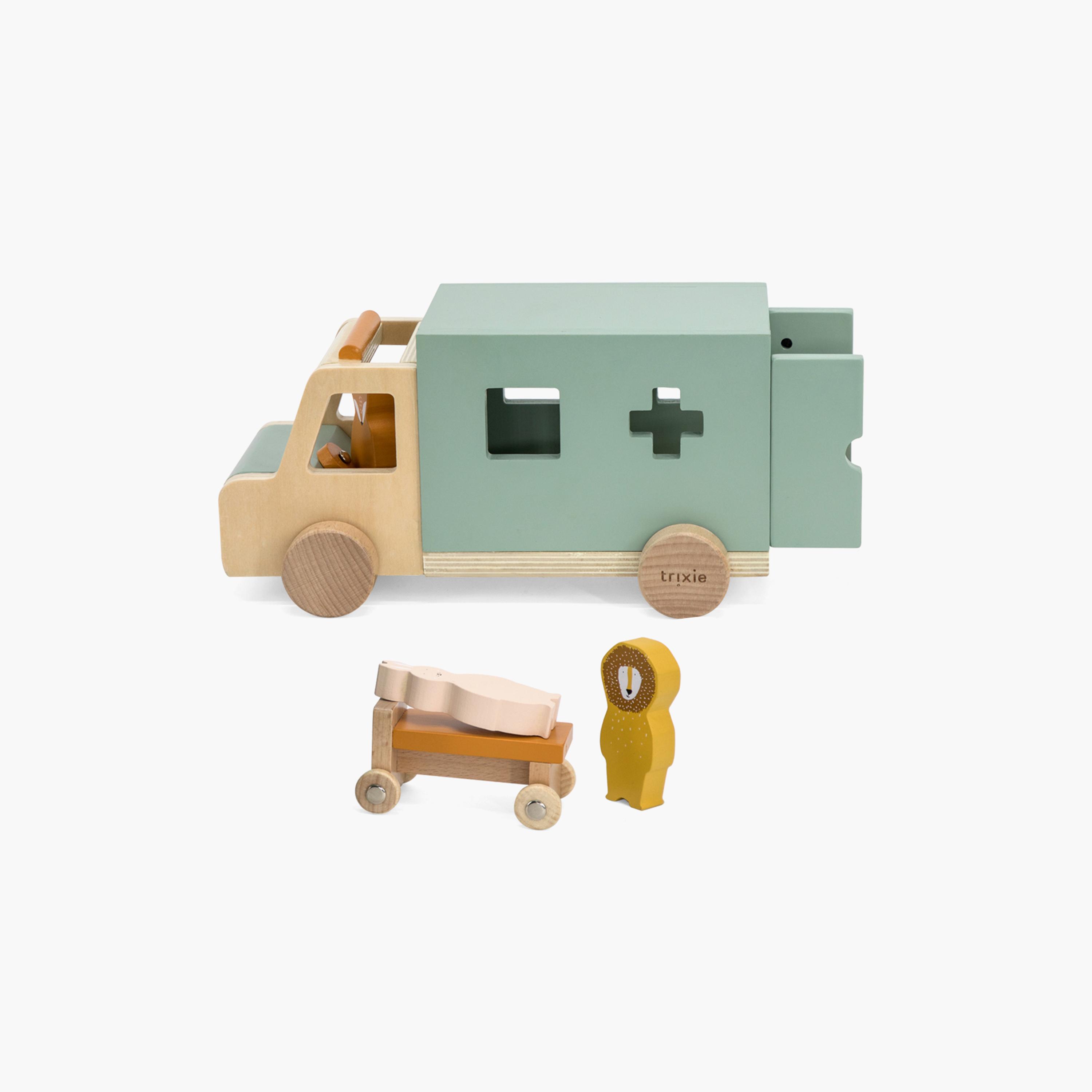 Trixie Wooden Animal Ambulance-toys-babyandtoddlertoys-learningtoys-image-1