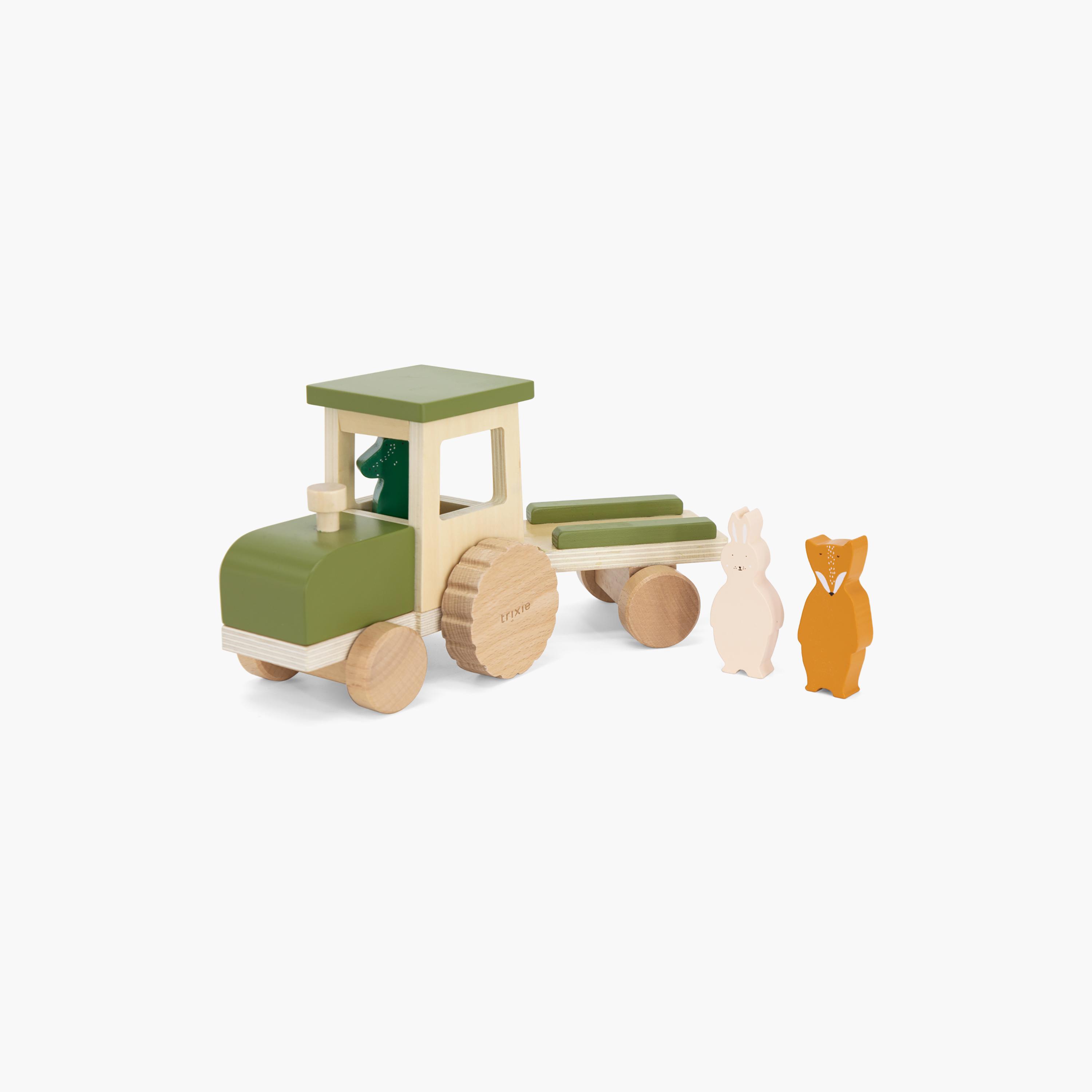 Trixie Wooden Tractor with Wooden Figurines-toys-babyandtoddlertoys-learningtoys-image-3