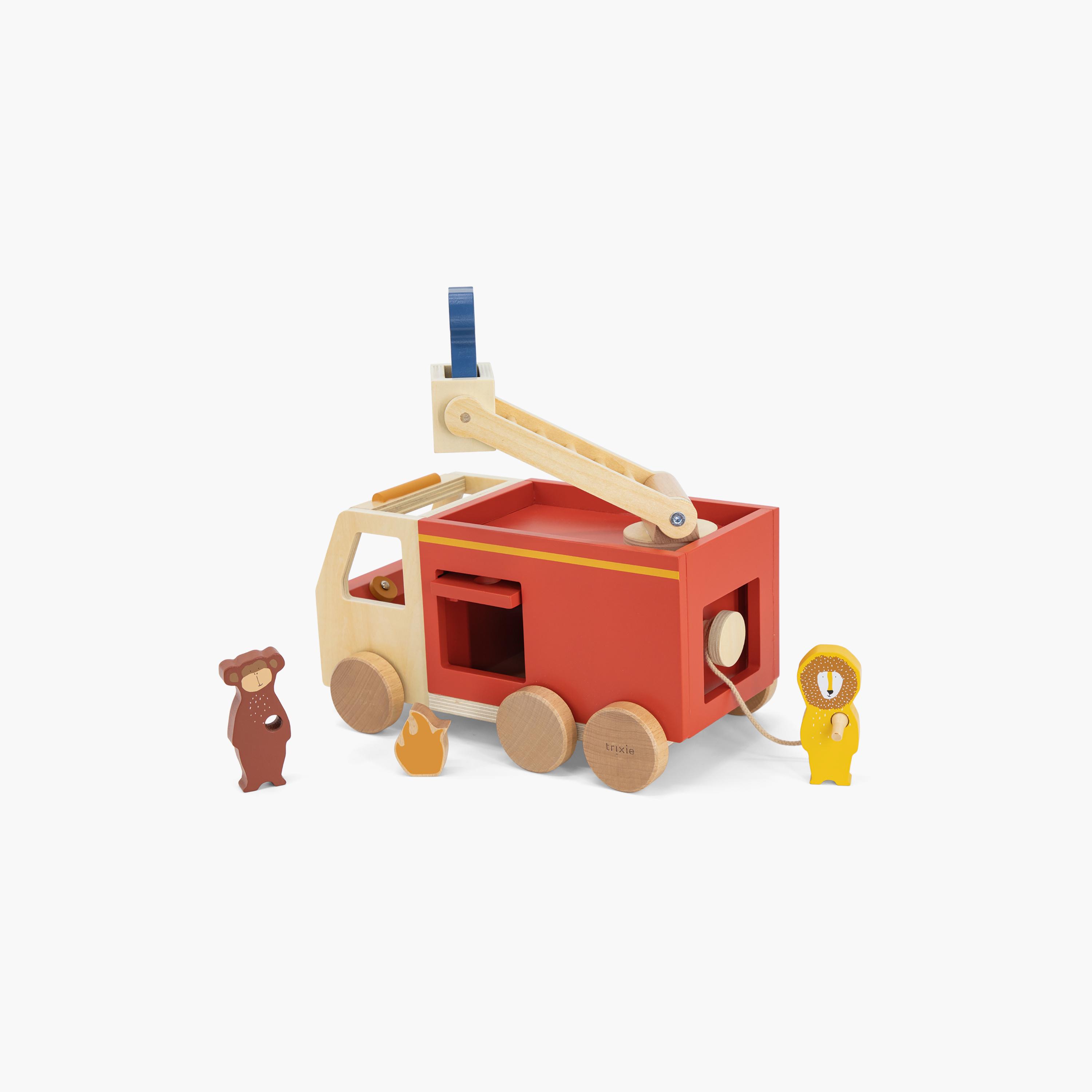 Trixie Wooden Fire Truck Set-toys-babyandtoddlertoys-learningtoys-image-2