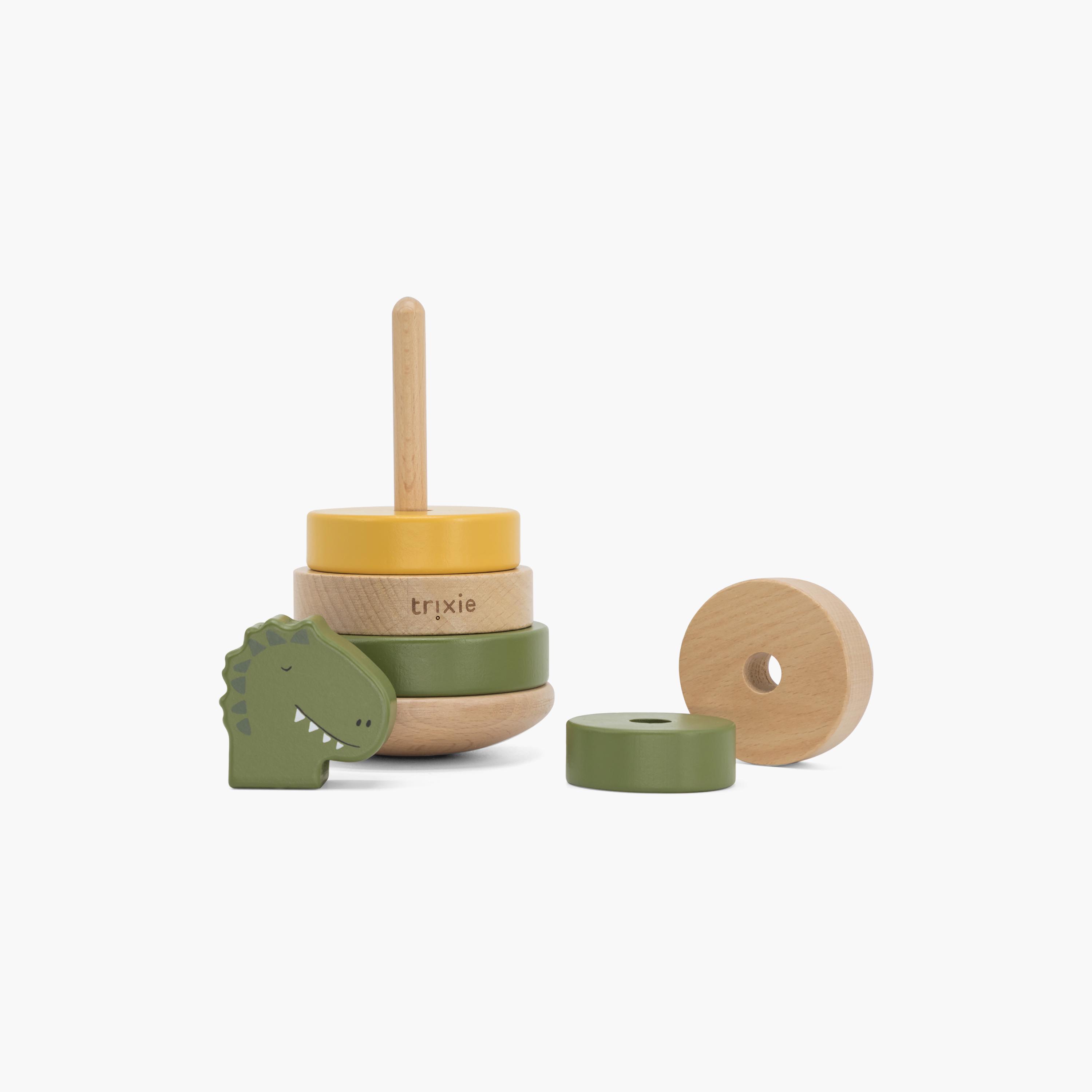 Trixie Mr. Dino Wooden Stacking Toy Set-toys-babyandtoddlertoys-stackingandnestingtoys-image-2