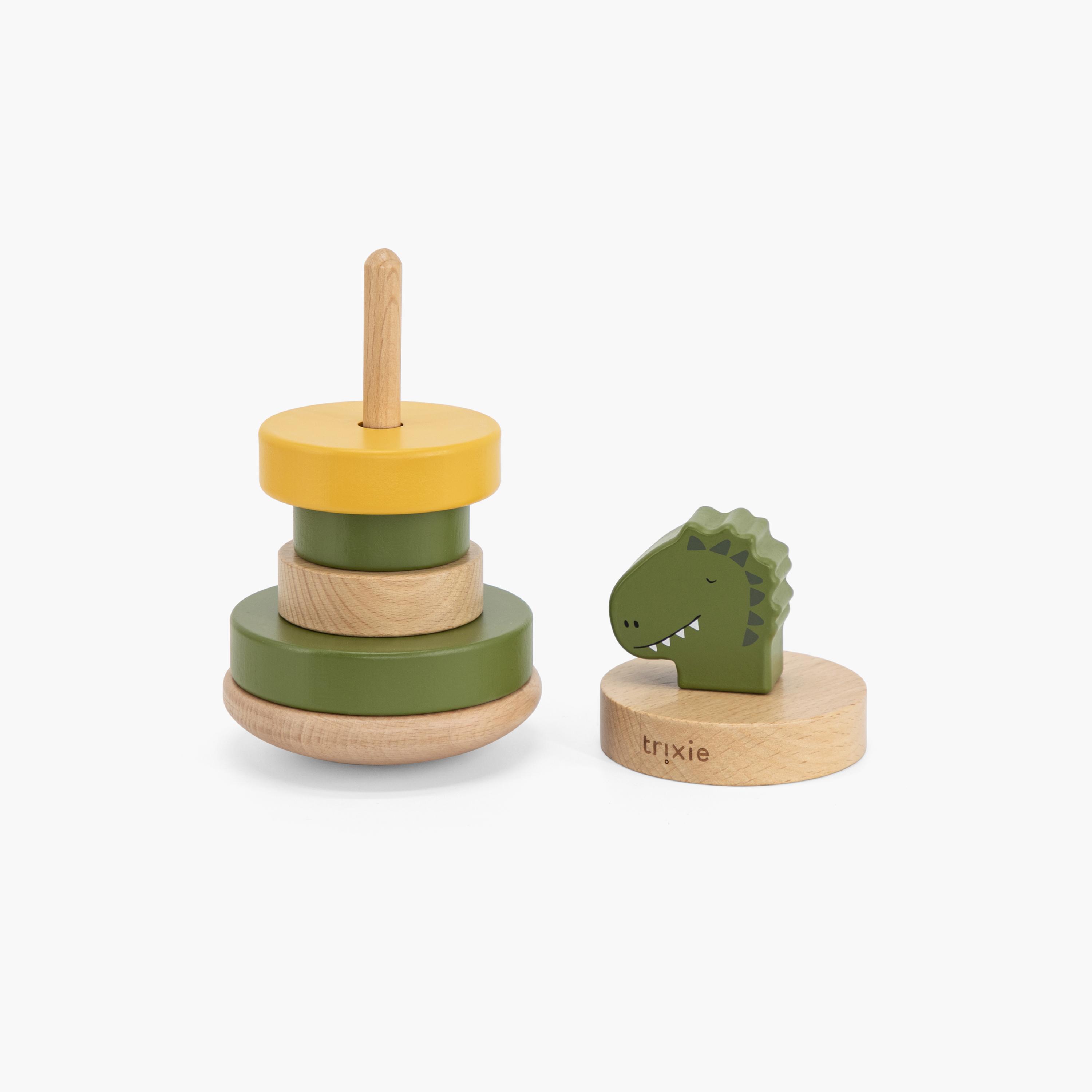 Trixie Mr. Dino Wooden Stacking Toy Set-toys-babyandtoddlertoys-stackingandnestingtoys-image-3
