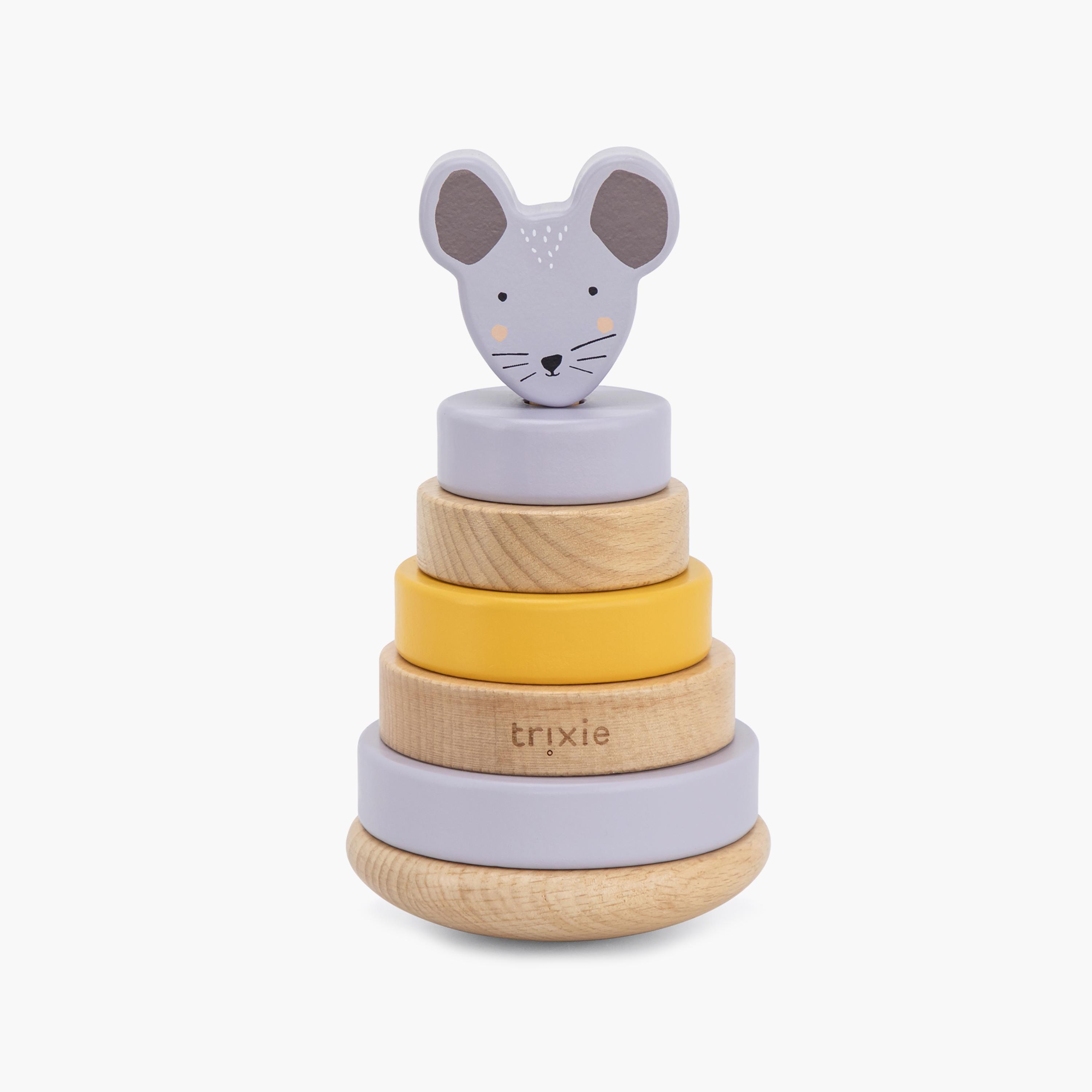 Trixie Mrs. Mouse Wooden Stacking Toy Set-toys-babyandtoddlertoys-stackingandnestingtoys-image-1