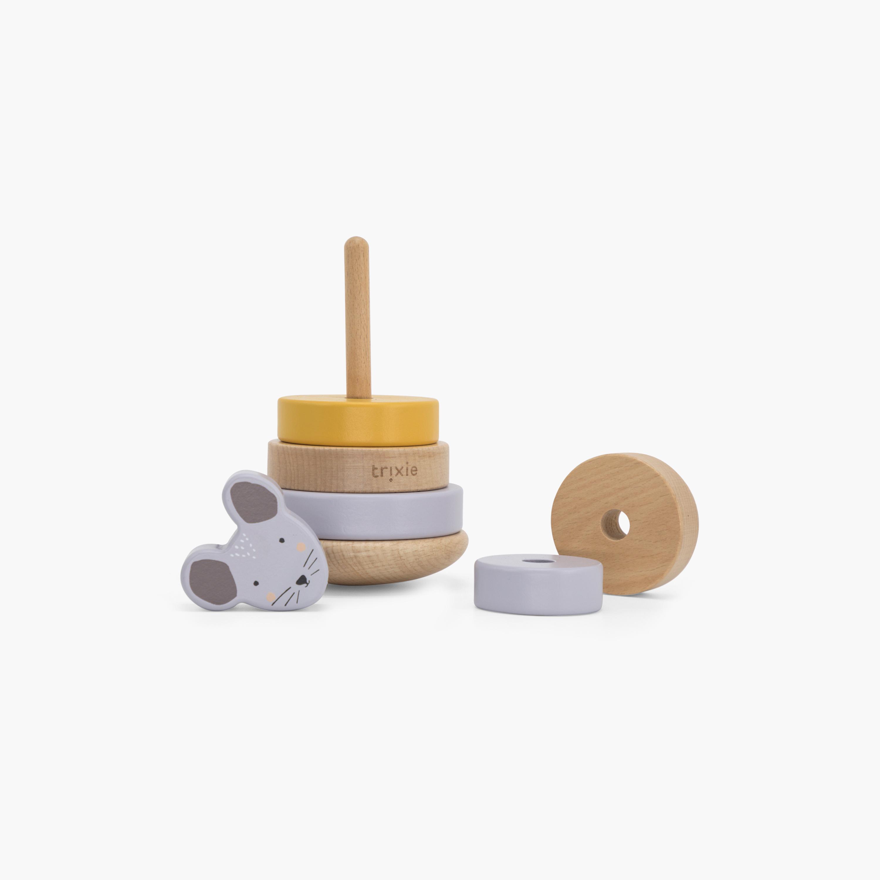 Trixie Mrs. Mouse Wooden Stacking Toy Set-toys-babyandtoddlertoys-stackingandnestingtoys-image-2