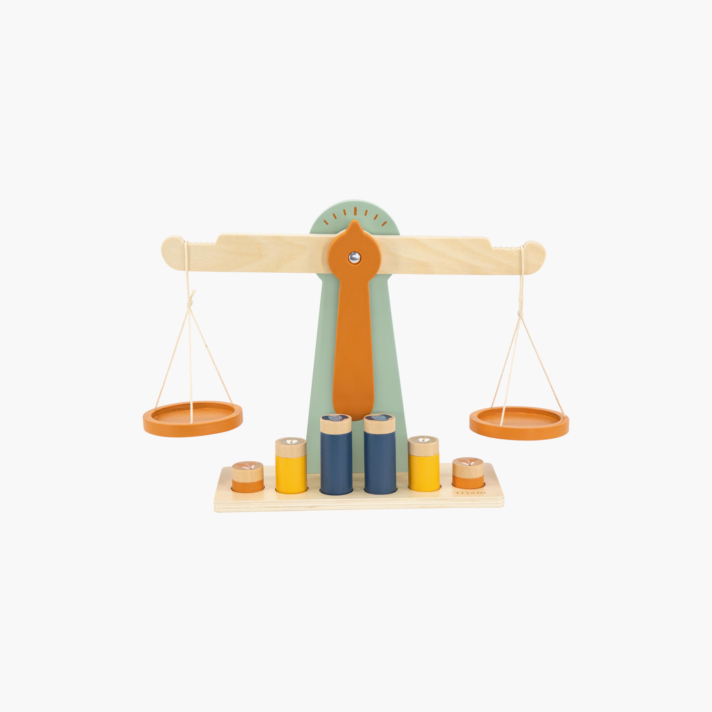 Trixie Wooden Weight Scale with 6 Weights-toys-babyandtoddlertoys-learningtoys-image-1