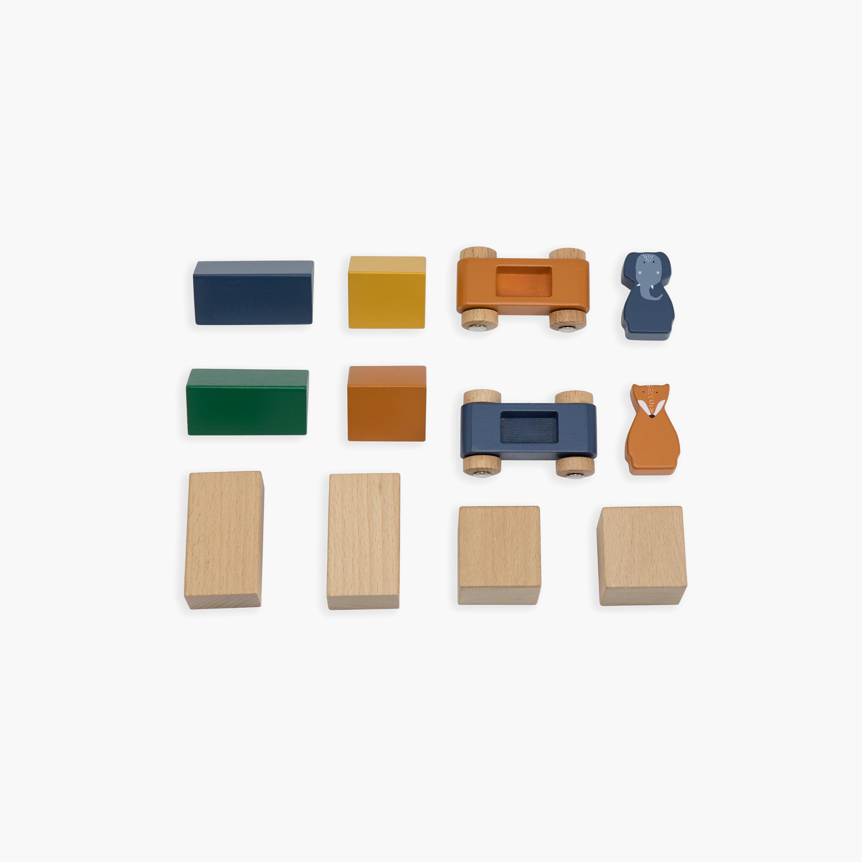 أحجية (بازل) مسار طريق خشبية مع ملحقات من تريكسي-toys-indoortoys-puzzles-image-2
