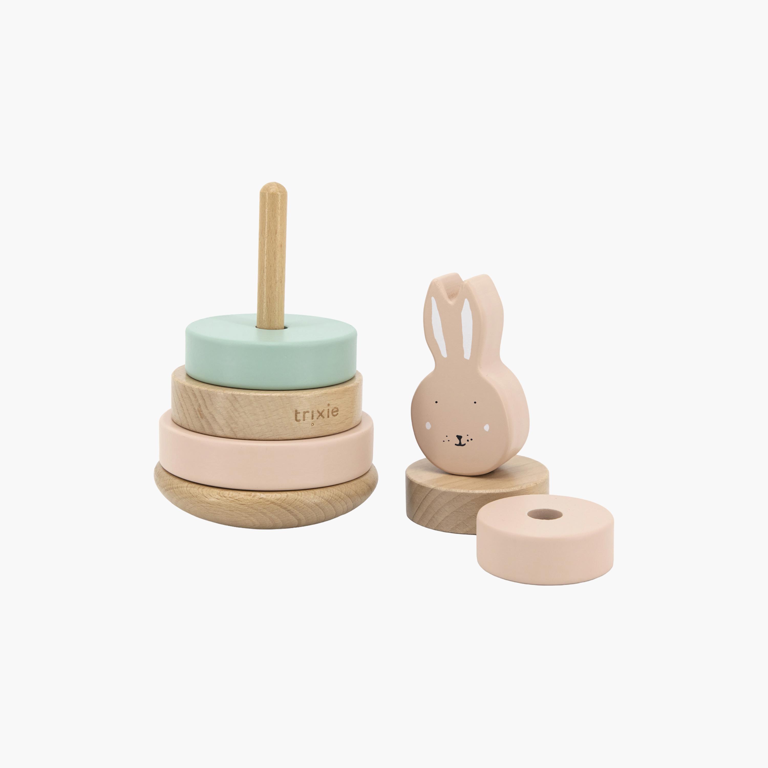 Trixie Mrs. Rabbit Wooden Stacking Toy Set-toys-babyandtoddlertoys-stackingandnestingtoys-image-2