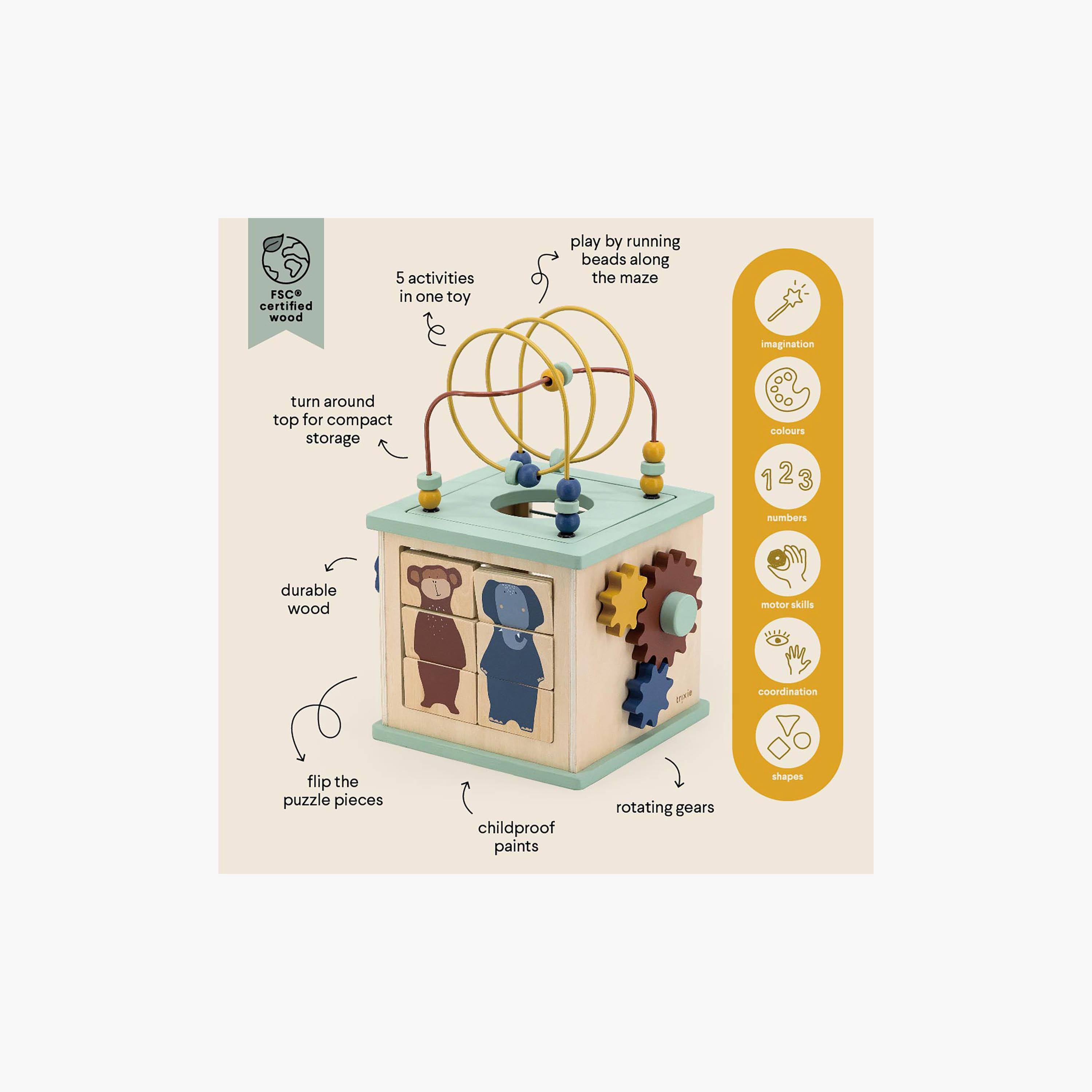 Trixie 5-In-1 Wooden Activity Cube-toys-babyandtoddlertoys-learningtoys-image-3