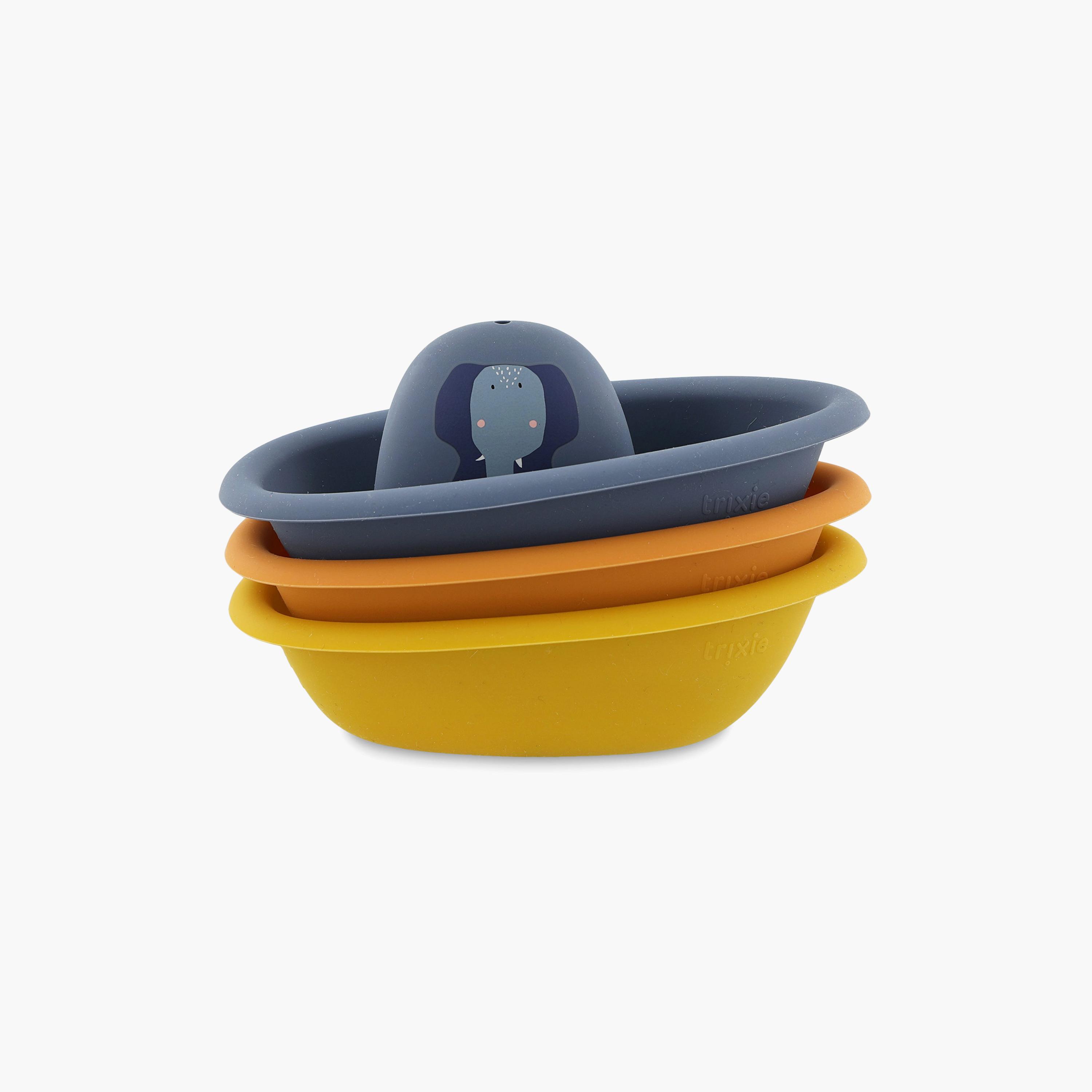 Trixie 3-Piece Stackable Boats Bath Toy-toys-babyandtoddlertoys-bathtoys-image-2