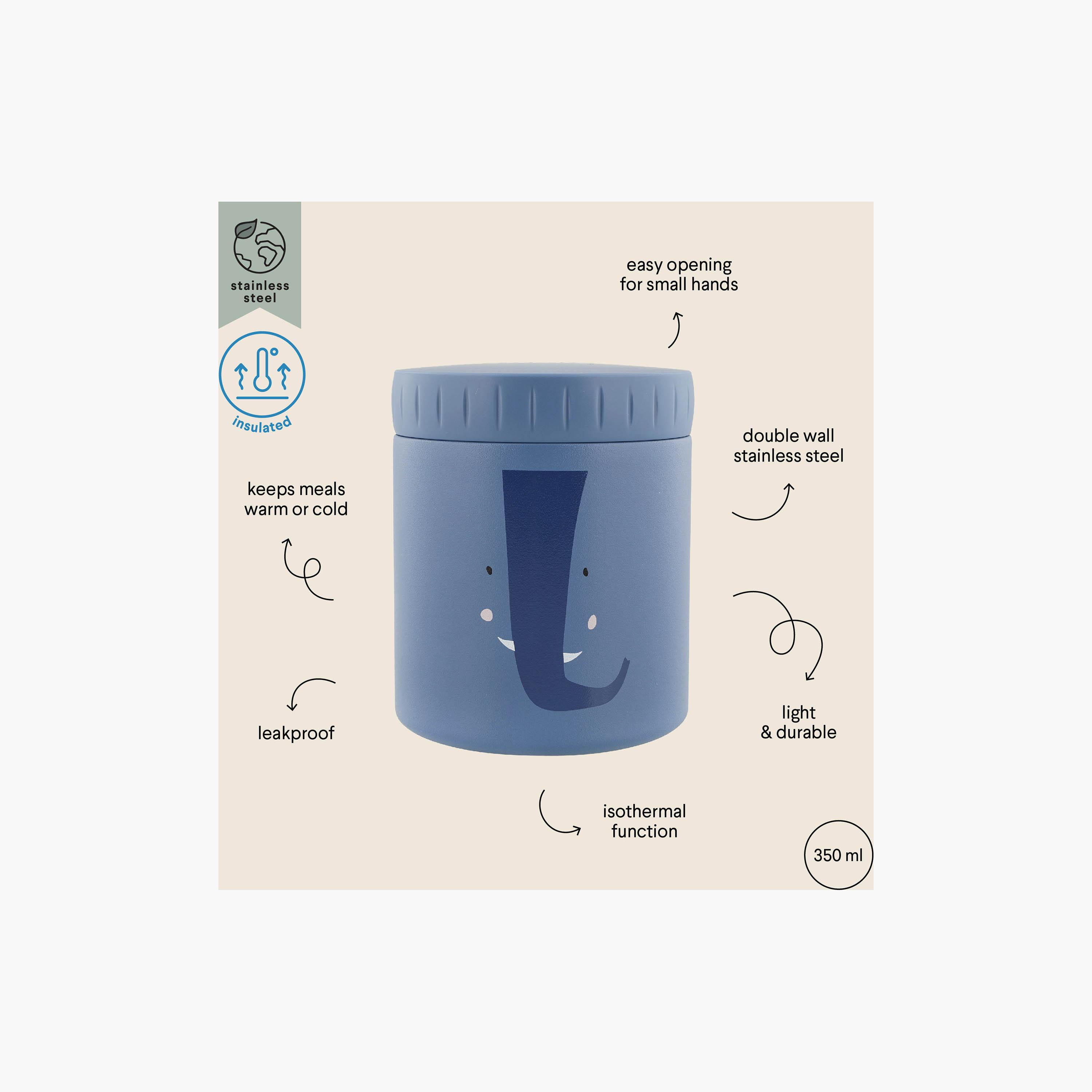 Trixie Mrs. Elephant Food Jar with Dual Insulated Wall - 350 ml-baby-feeding-mealtimeessentials-image-3