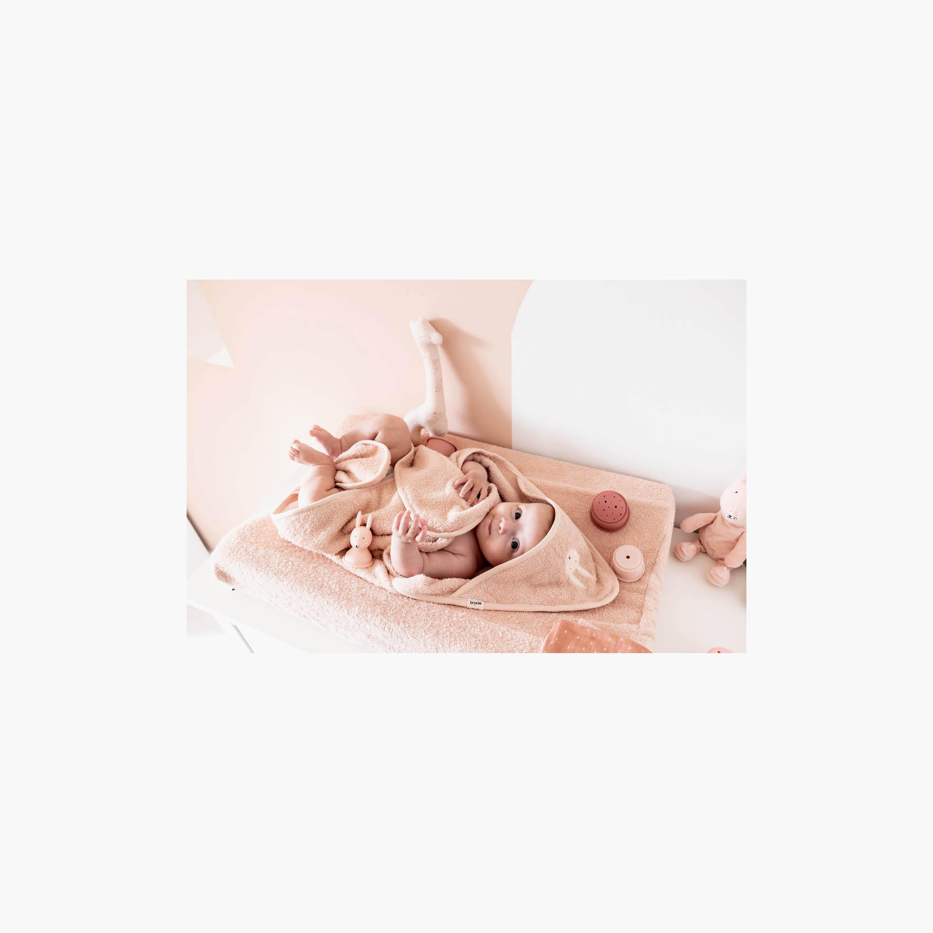 Trixie Aura Rabbit Organic Cotton Changing Pad Cover - 70 x 45 cm-baby-diapering-changingmats-image-3
