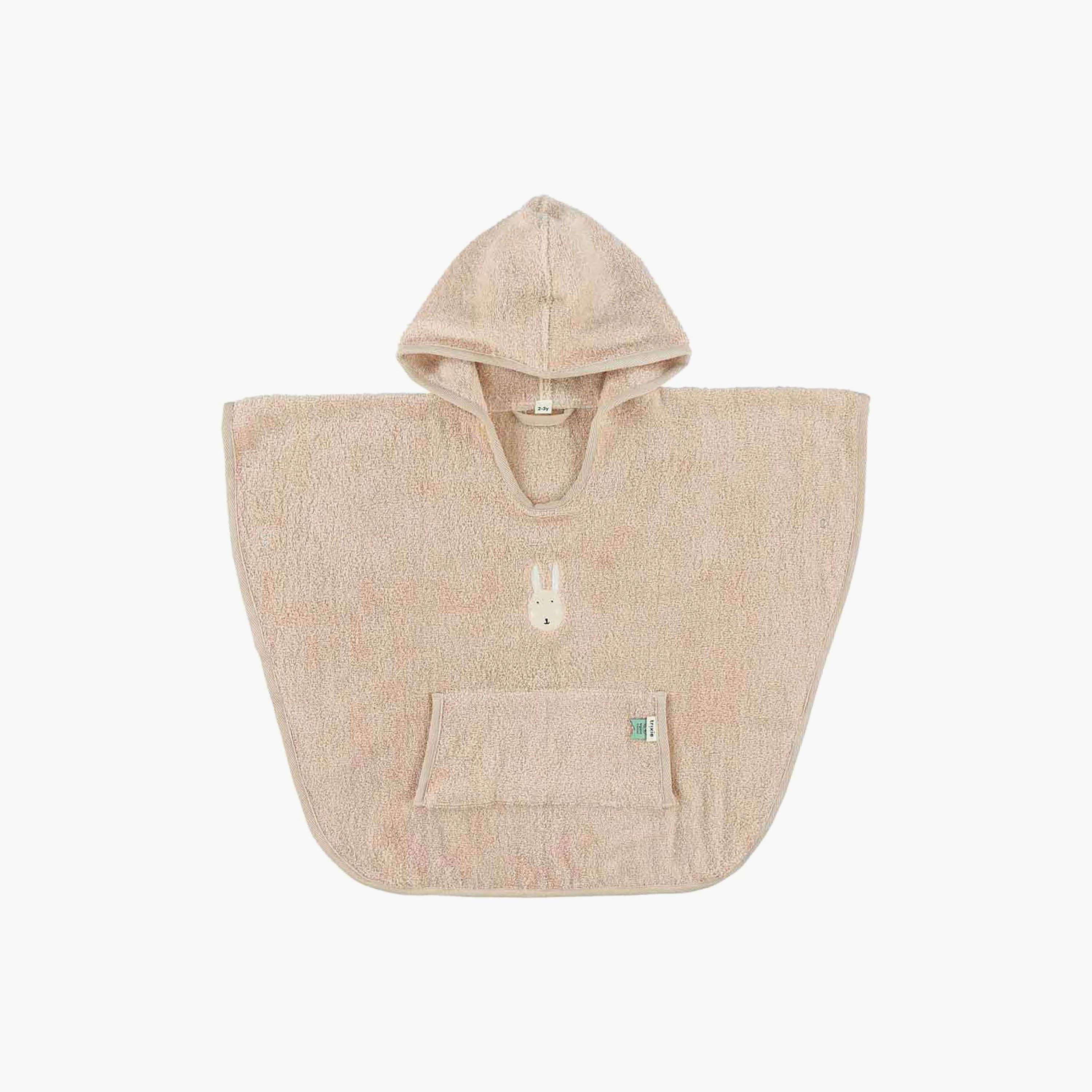 Trixie Aura Rabbit Organic Terry Poncho-baby-bathandcare-towels-image-1