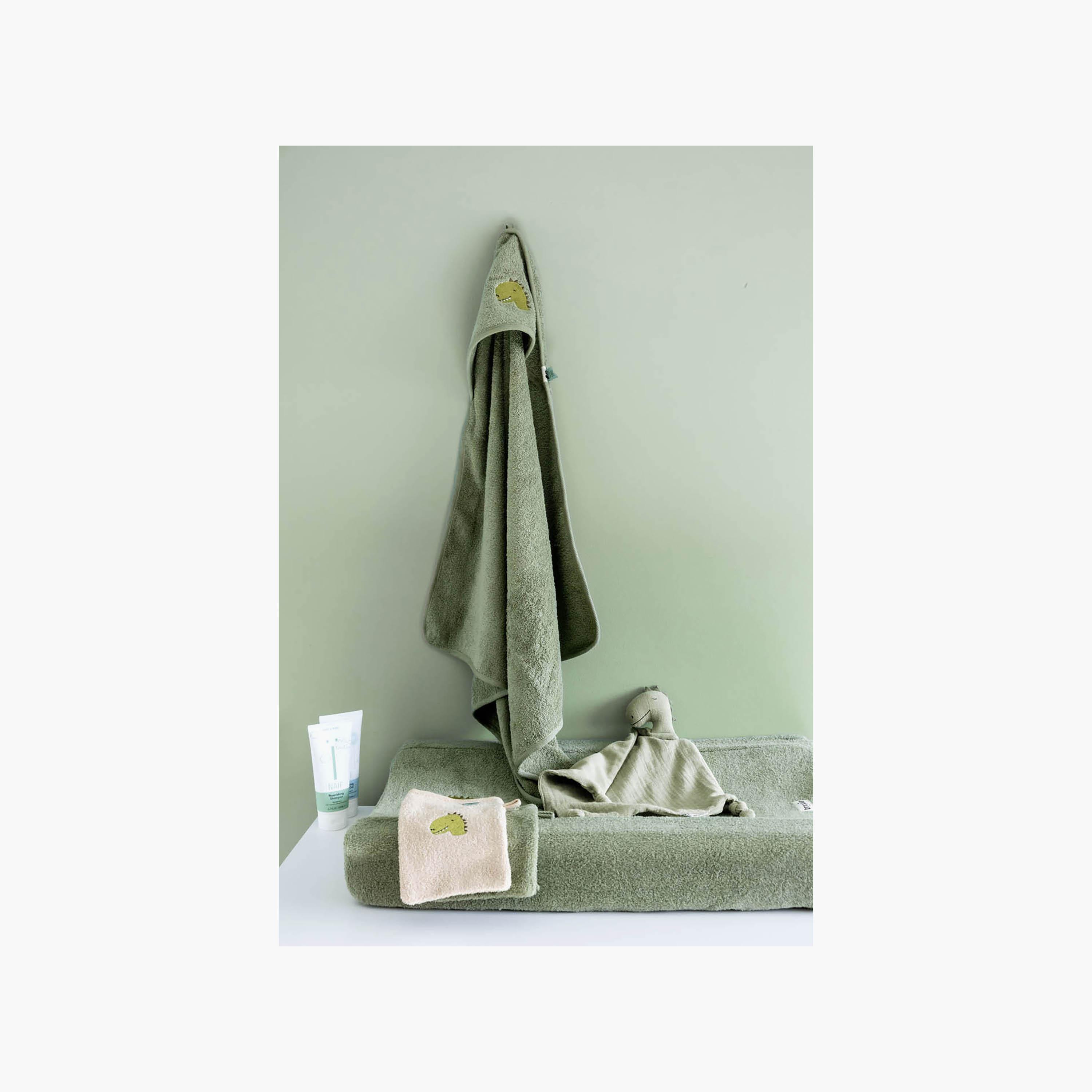 Trixie Aura Dino Organic Cotton Changing Pad Cover - 70 x 45 cm-baby-diapering-changingmats-image-3