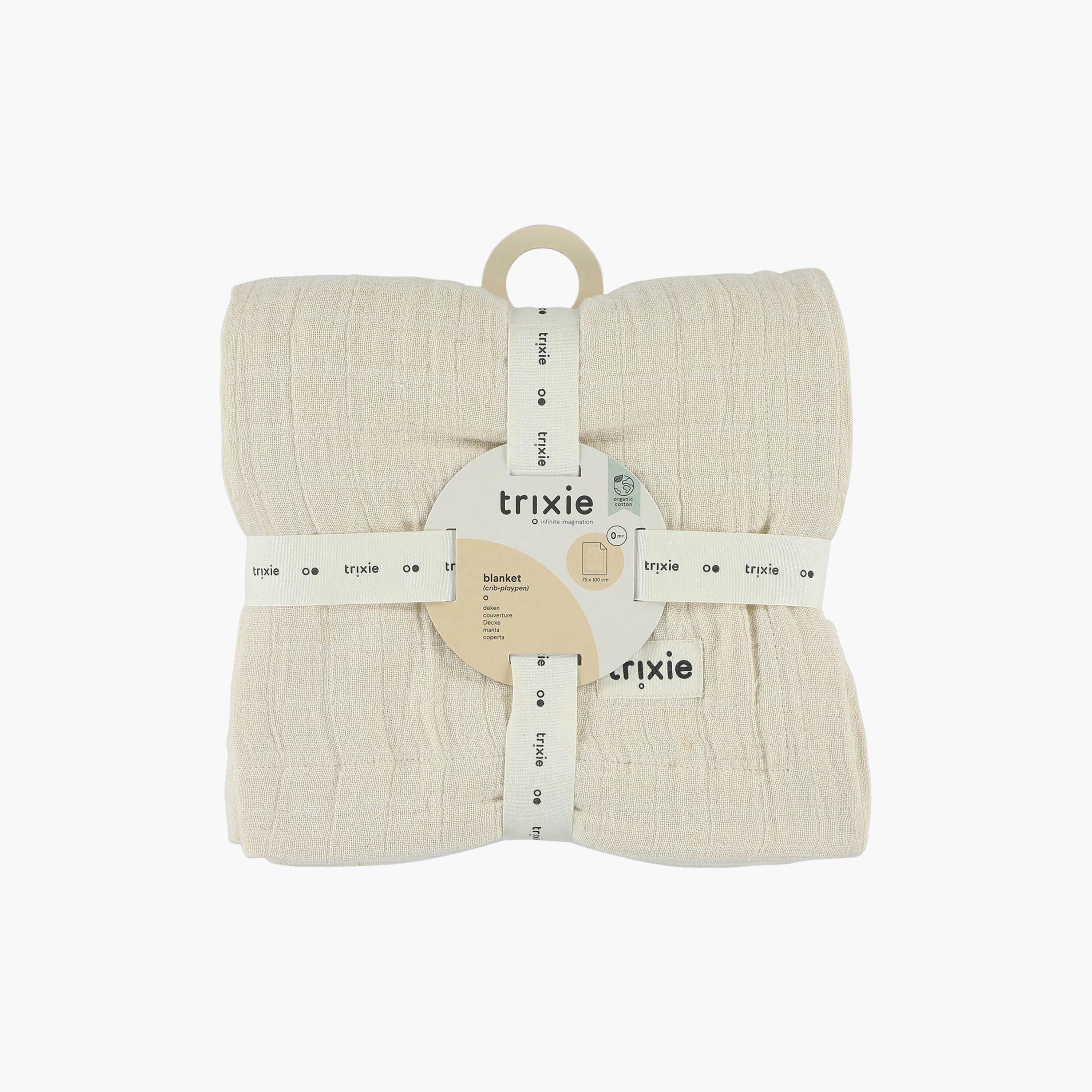 Trixie Organic Cotton Soft Blanket - 75 x 100 cm-baby-nursery-blanketsandswaddles-blanketsandquilts-image-2