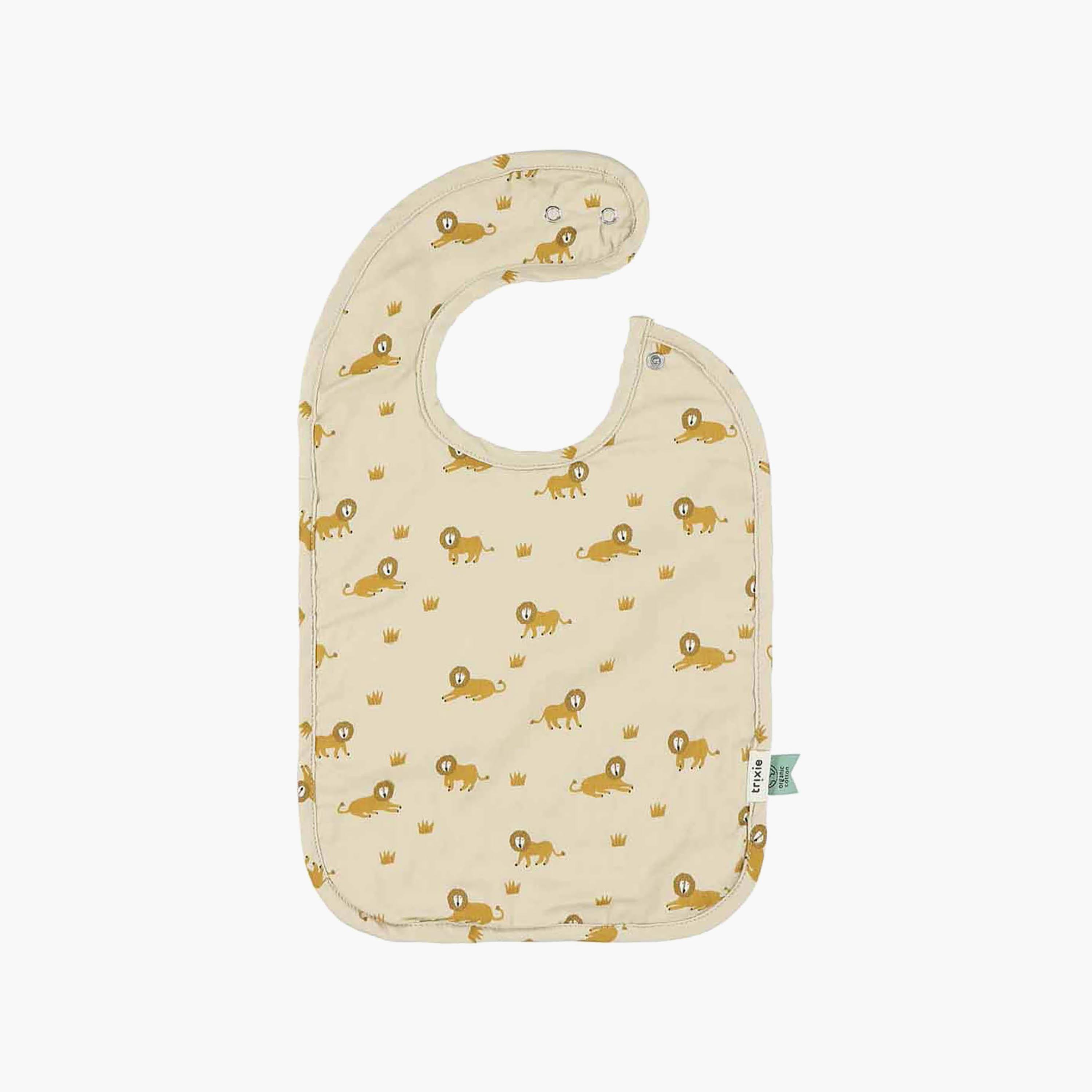 Trixie 3-Piece Lively Lion Organic Cotton Bib-baby-feeding-bibs-image-2