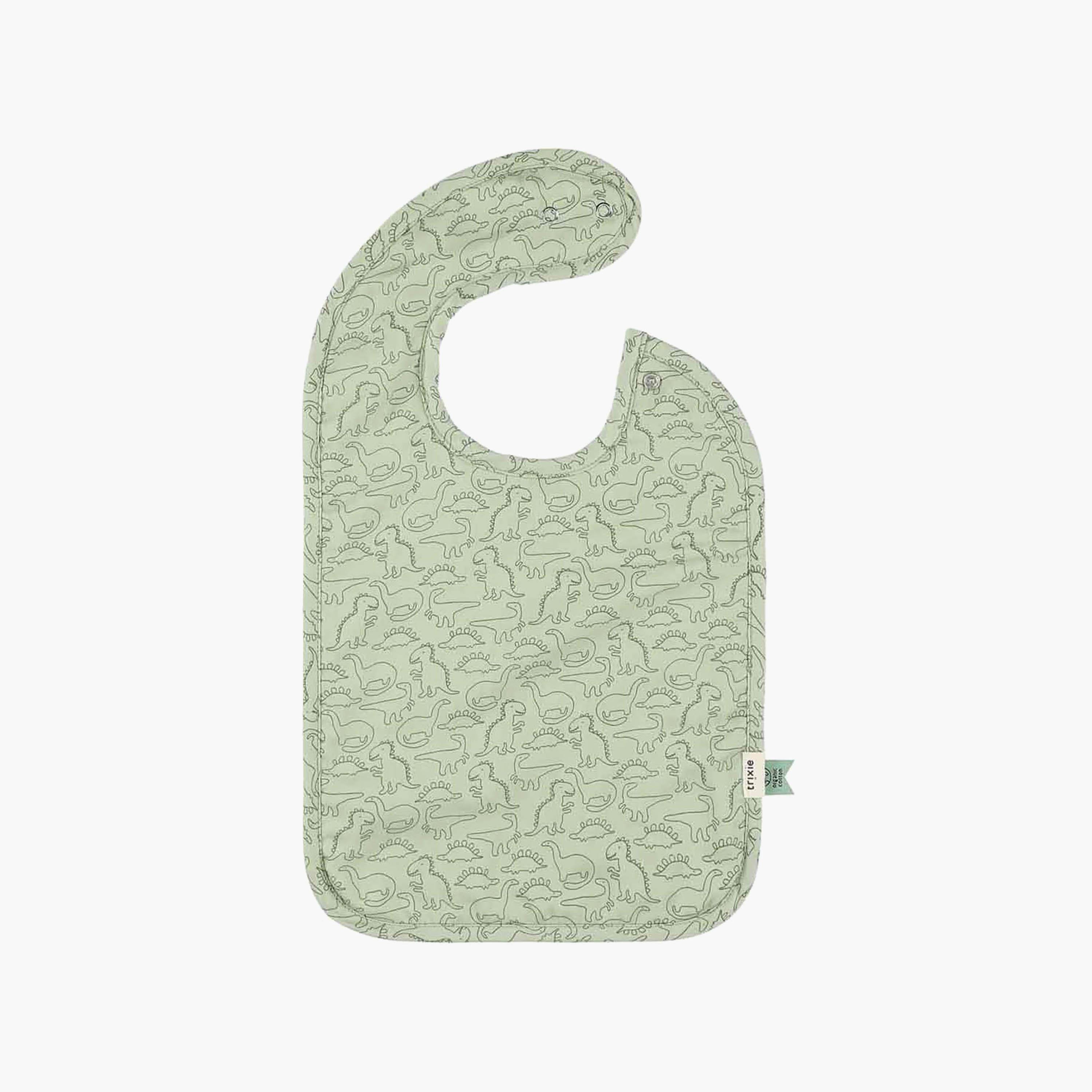 Trixie 3-Piece Daring Dino Organic Cotton Bib-baby-feeding-bibs-image-2