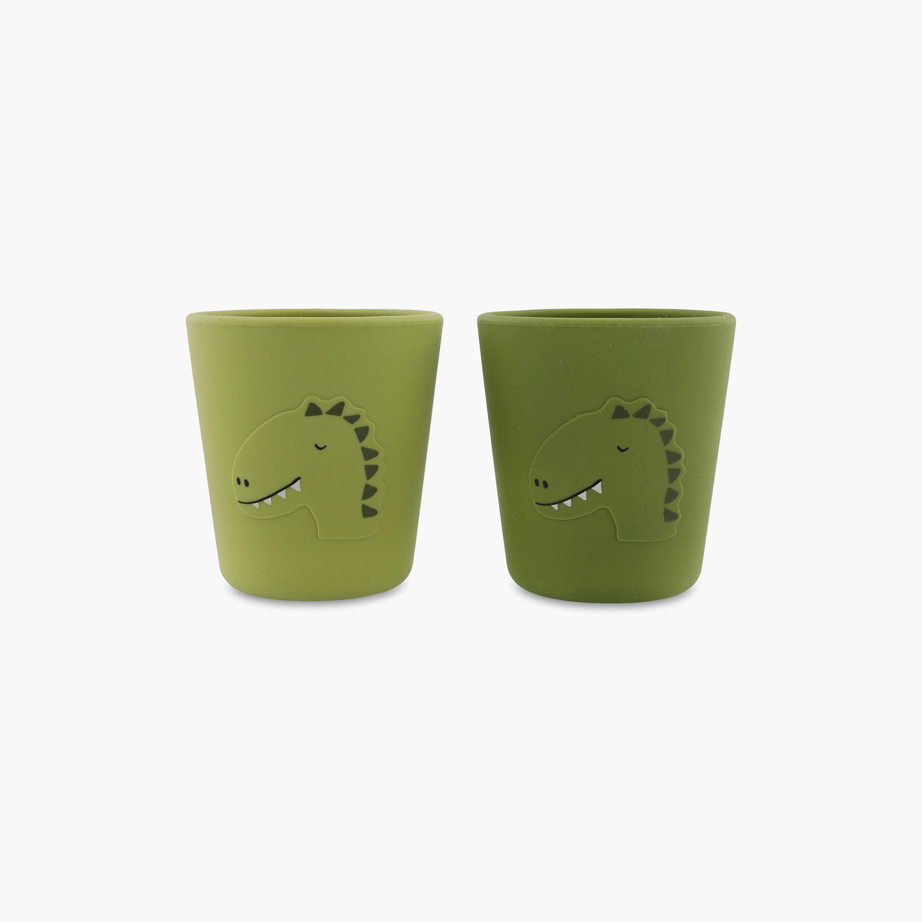Trixie 2-Piece Mr. Dino Silicone Drinking Cup-baby-feeding-mealtimeessentials-image-1