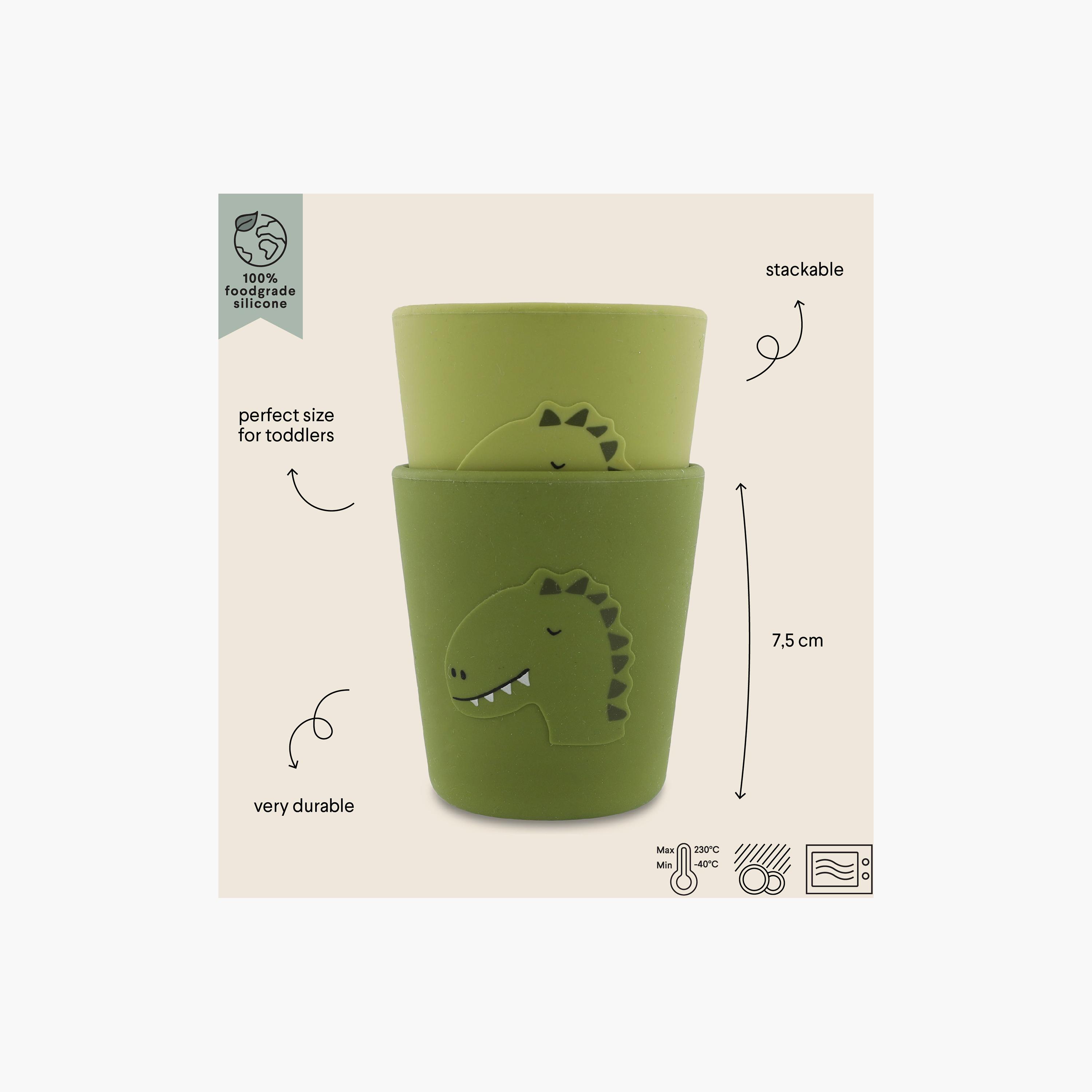 Trixie 2-Piece Mr. Dino Silicone Drinking Cup-baby-feeding-mealtimeessentials-image-3