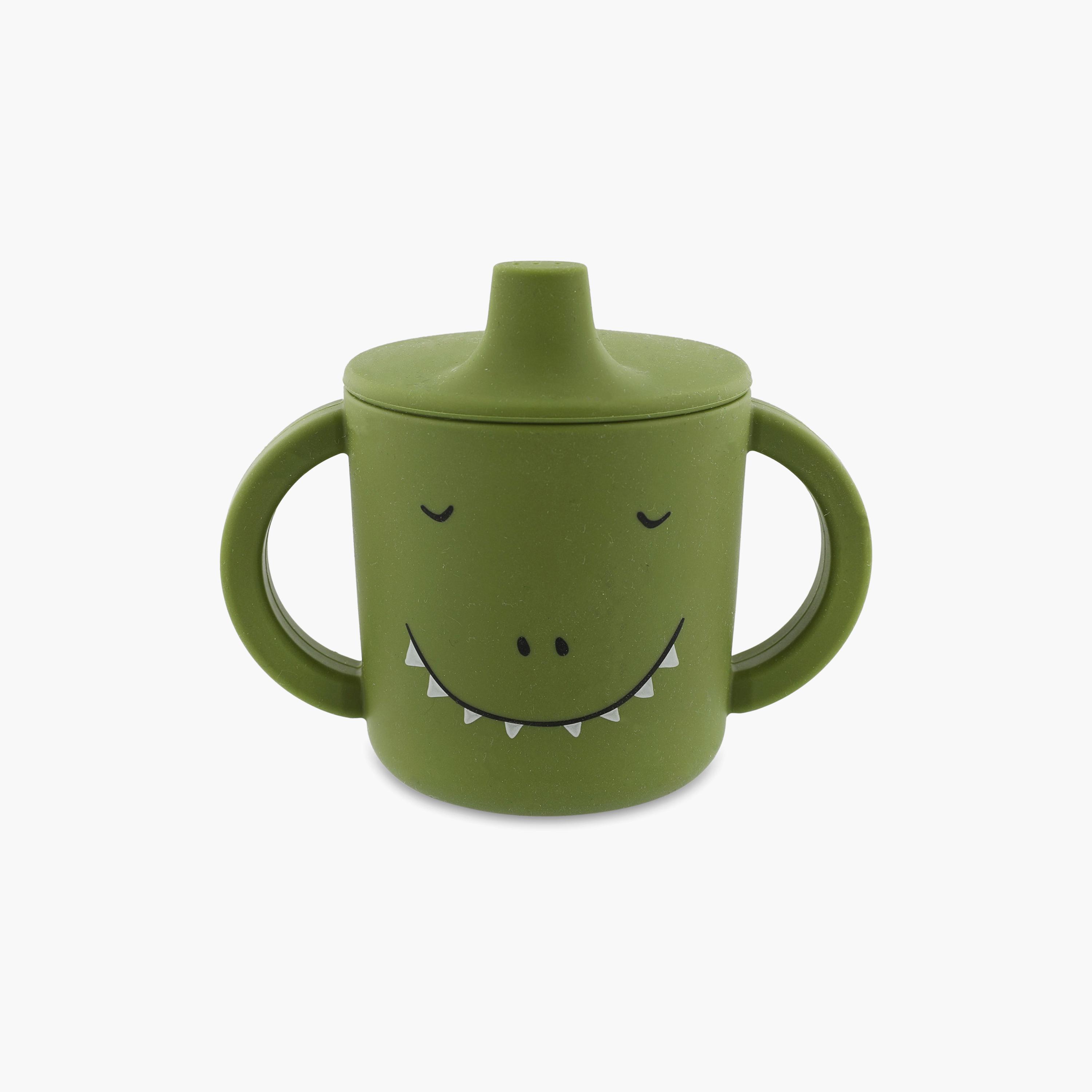 Trixie Mr. Dino Silicone Sippy Cup with Handles - 200 ml-baby-feeding-mealtimeessentials-image-1