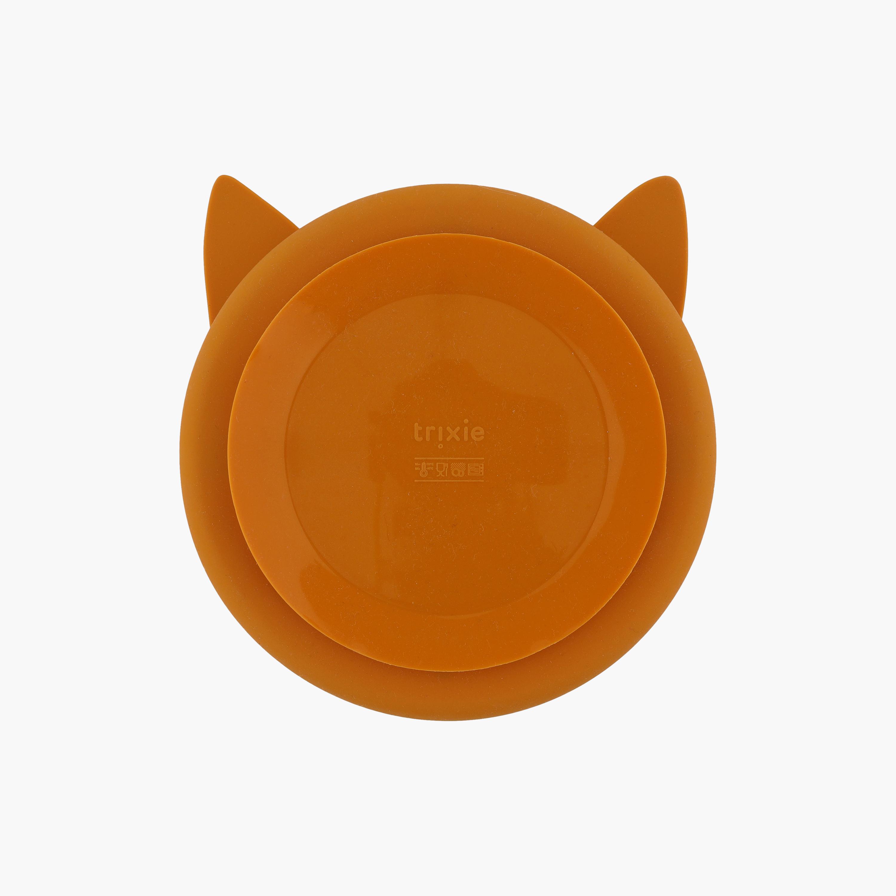 Trixie Mr. Fox Silicone Separate Compartments Plate with Suction-baby-feeding-mealtimeessentials-image-2