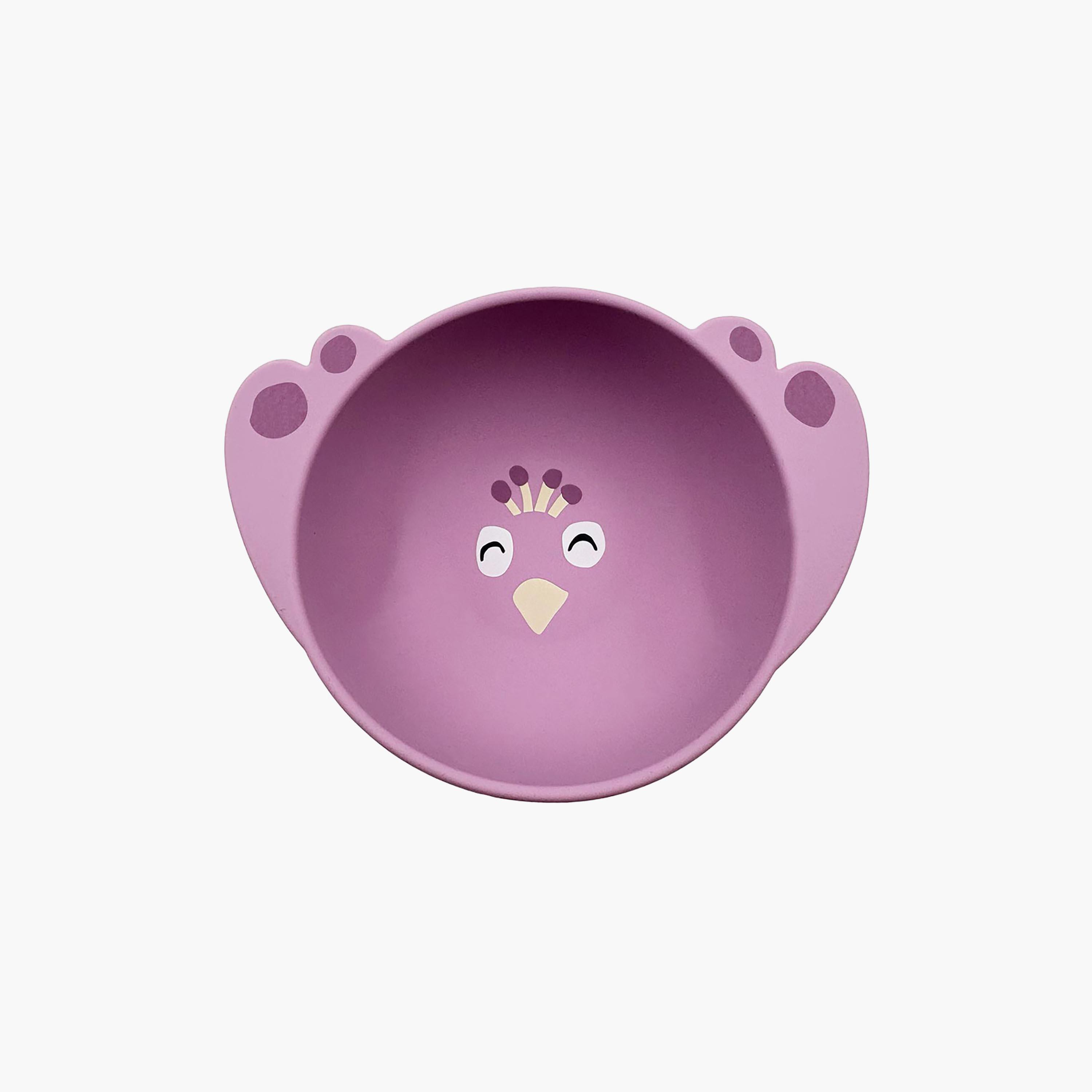 Trixie Mrs. Peacock Silicone Feeding Bowl with Handle-baby-feeding-mealtimeessentials-image-1