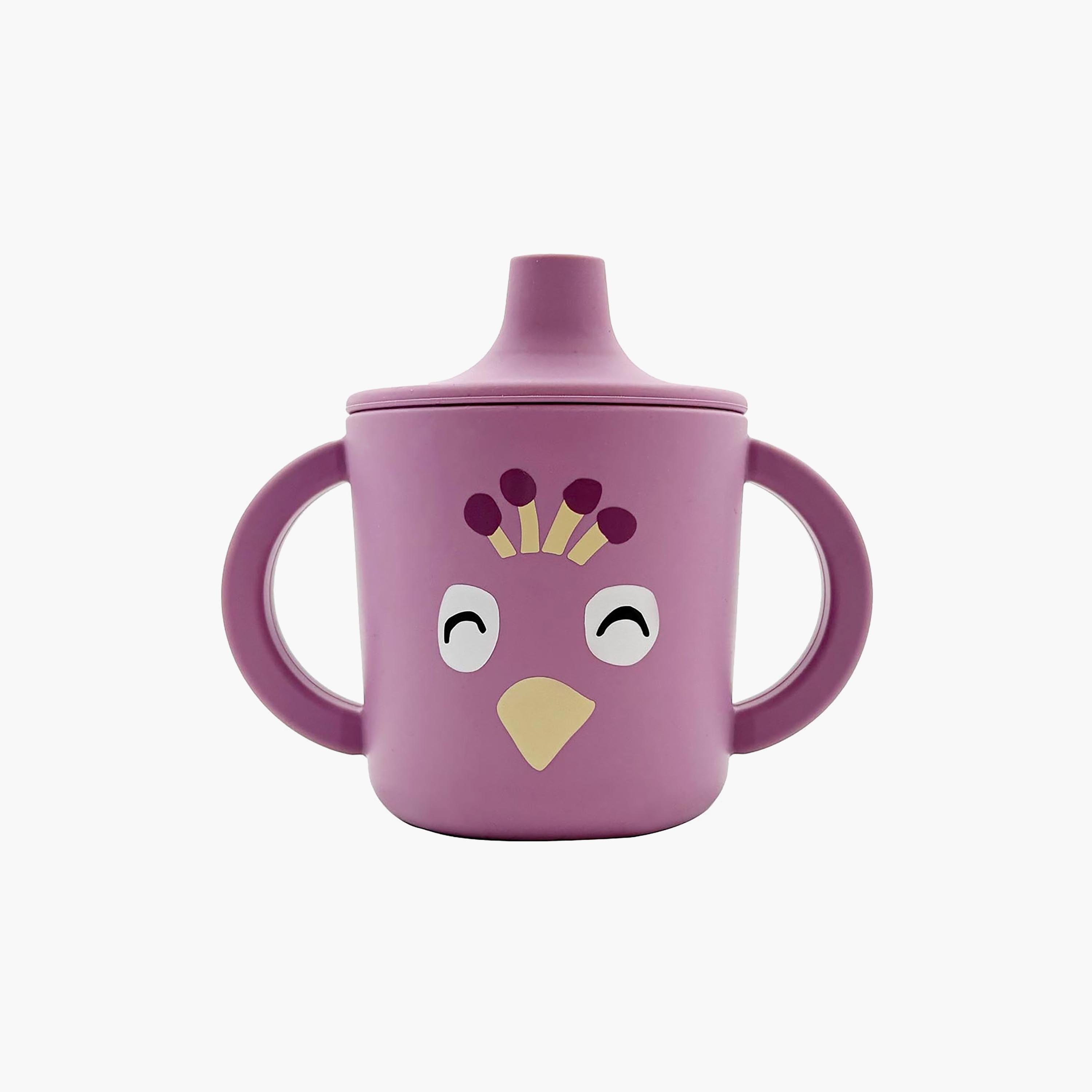 Trixie Mrs. Peacock Silicone Sippy Cup with Handles - 200 ml-baby-feeding-mealtimeessentials-image-1