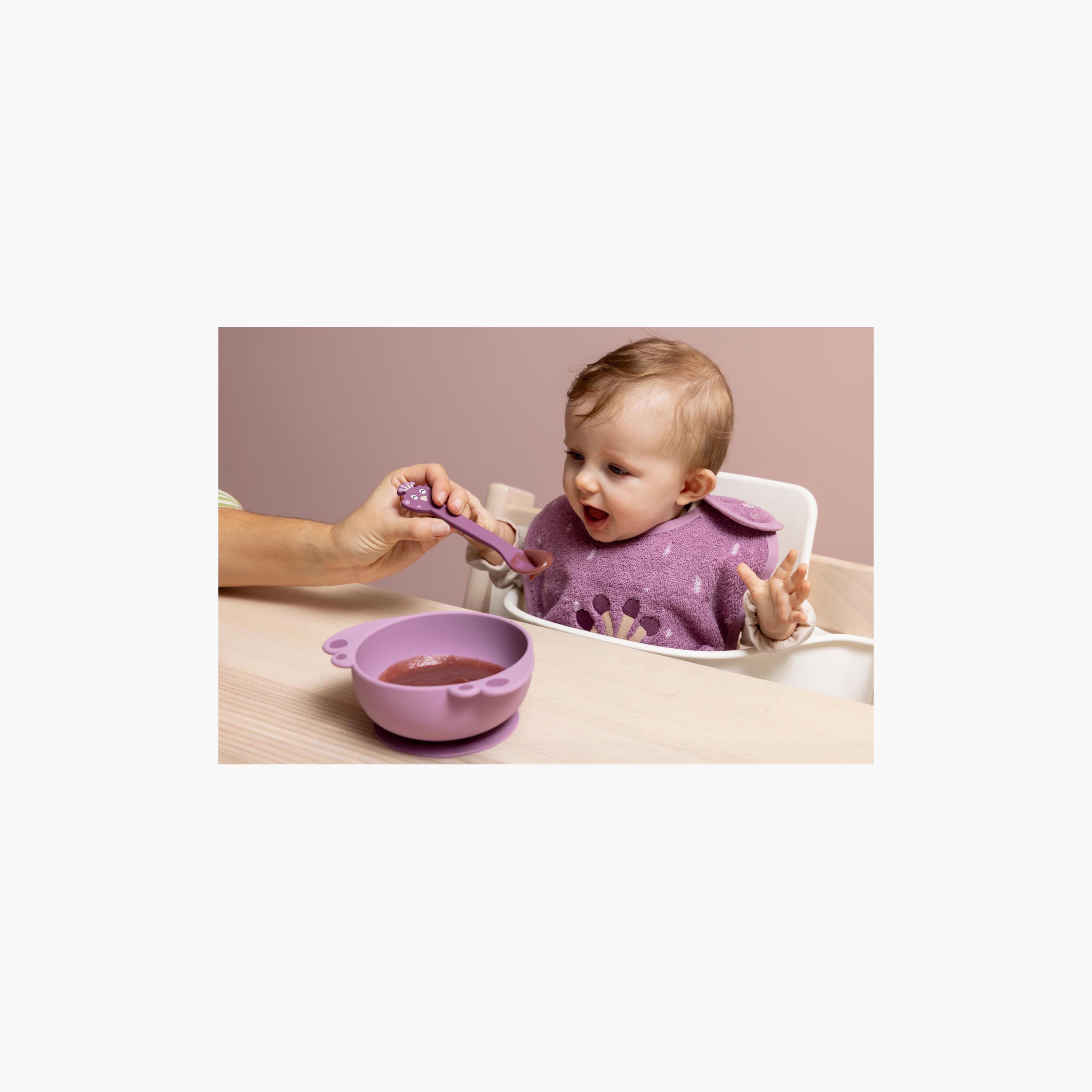 Trixie 2-Piece Mrs. Peacock Silicone Feeding Spoons Set-baby-feeding-mealtimeessentials-image-2