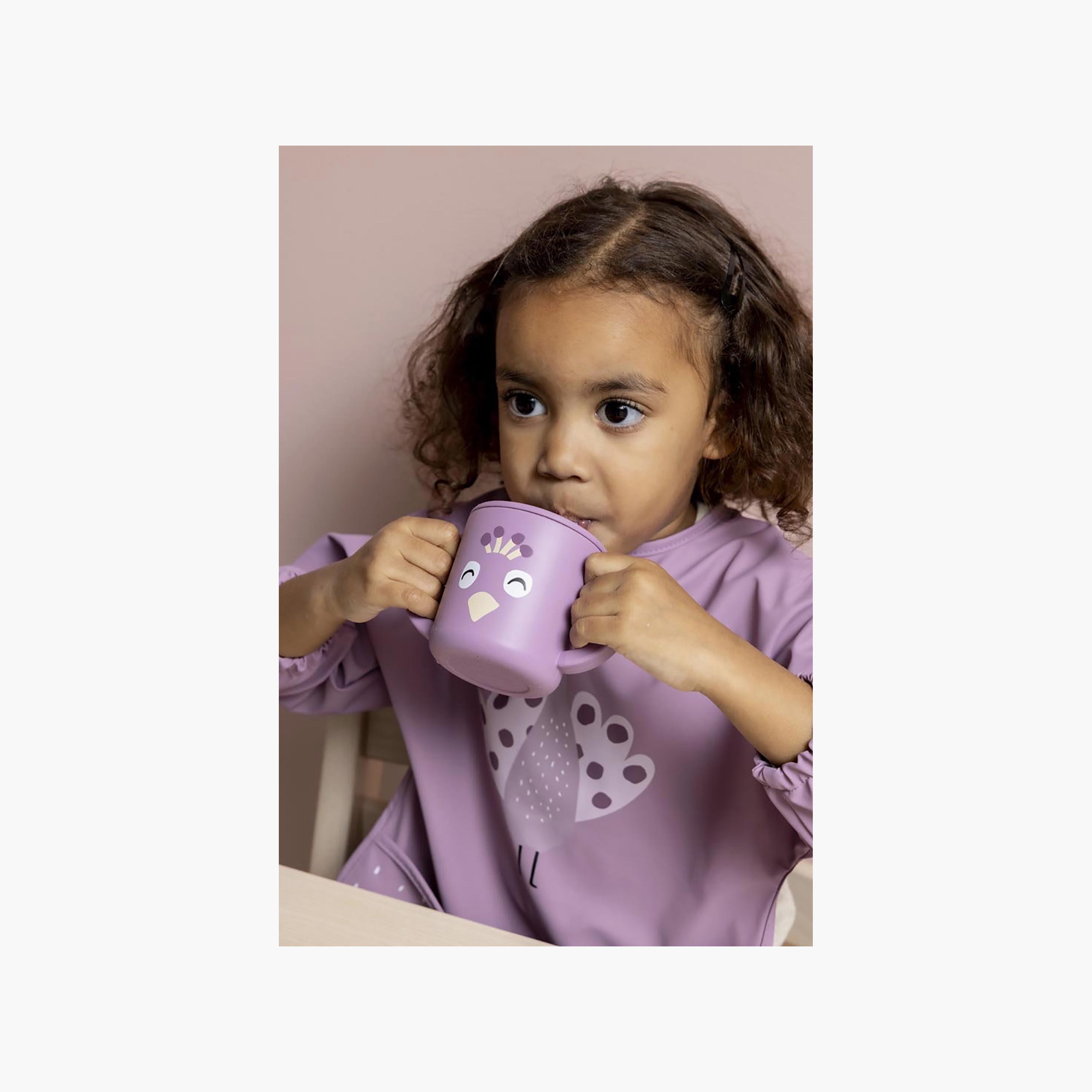 Trixie Mrs. Peacock Waterproof Long Sleeve Bib with Pocket-baby-feeding-bibs-image-3