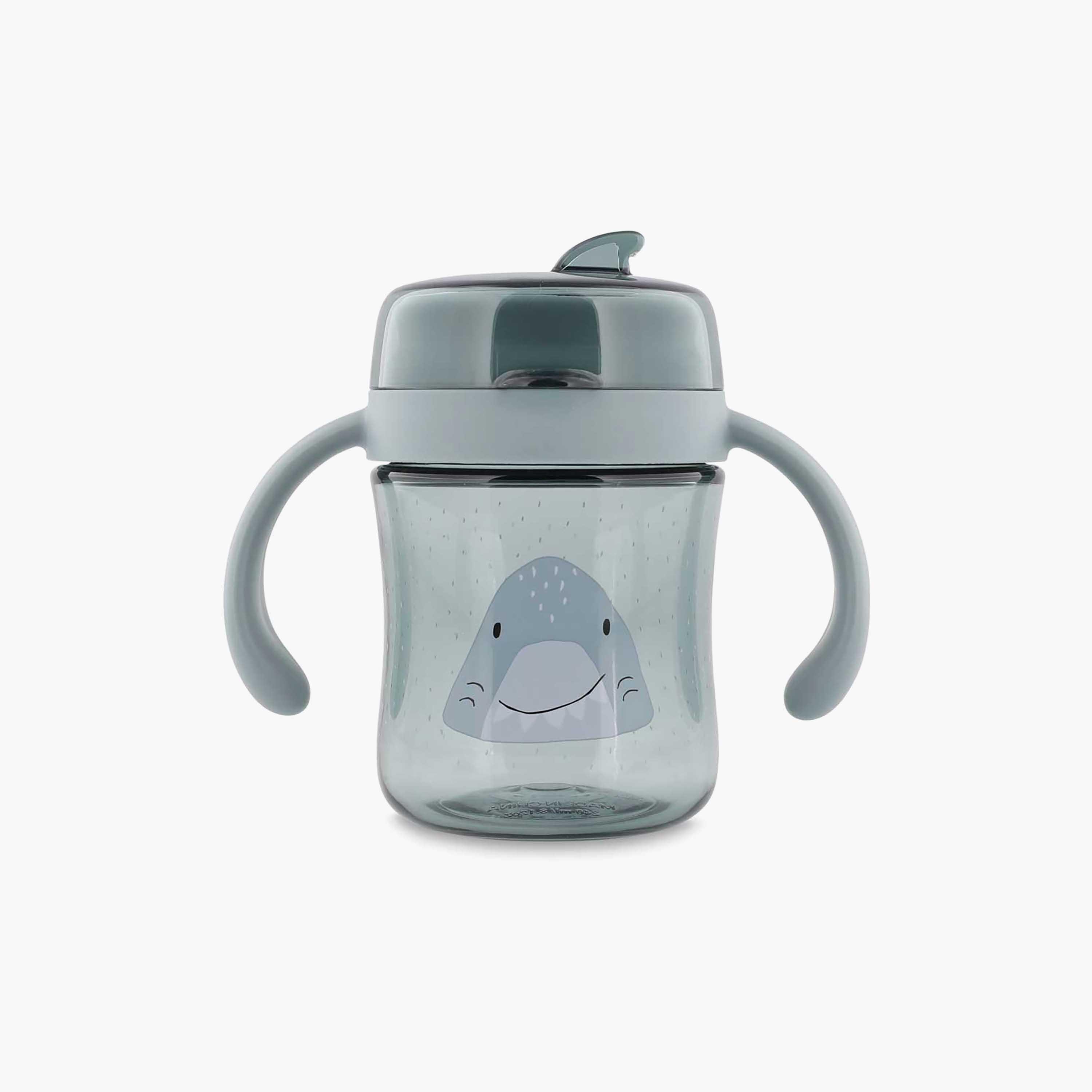 كوب تعليم الشرب 360 درجة مع مقابض برسومات مستر شارك من تريكسي - 240 مل-baby-feeding-mealtimeessentials-image-1