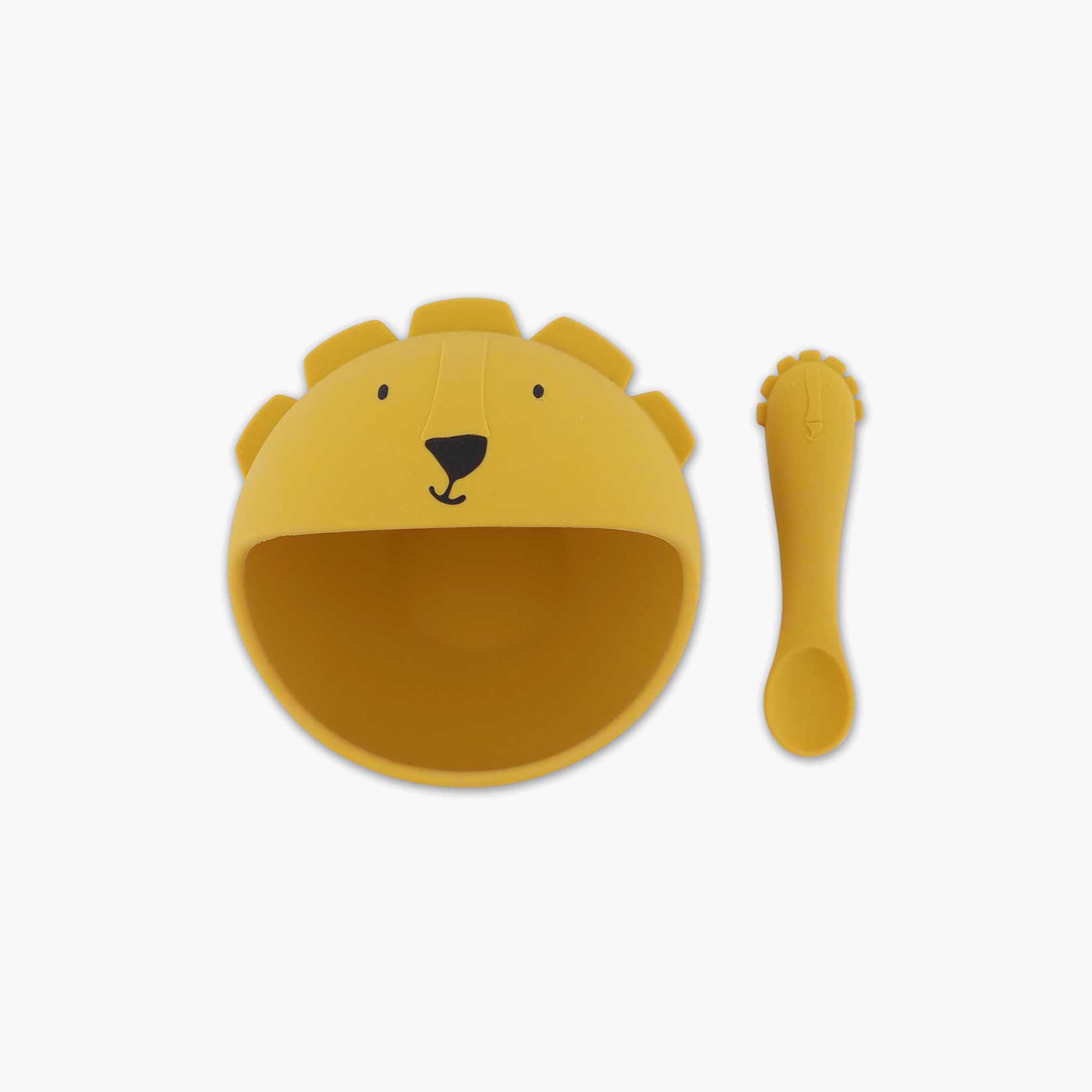 Trixie Mr. Lion First Baby Silicone Meal Set-baby-feeding-mealtimeessentials-image-1