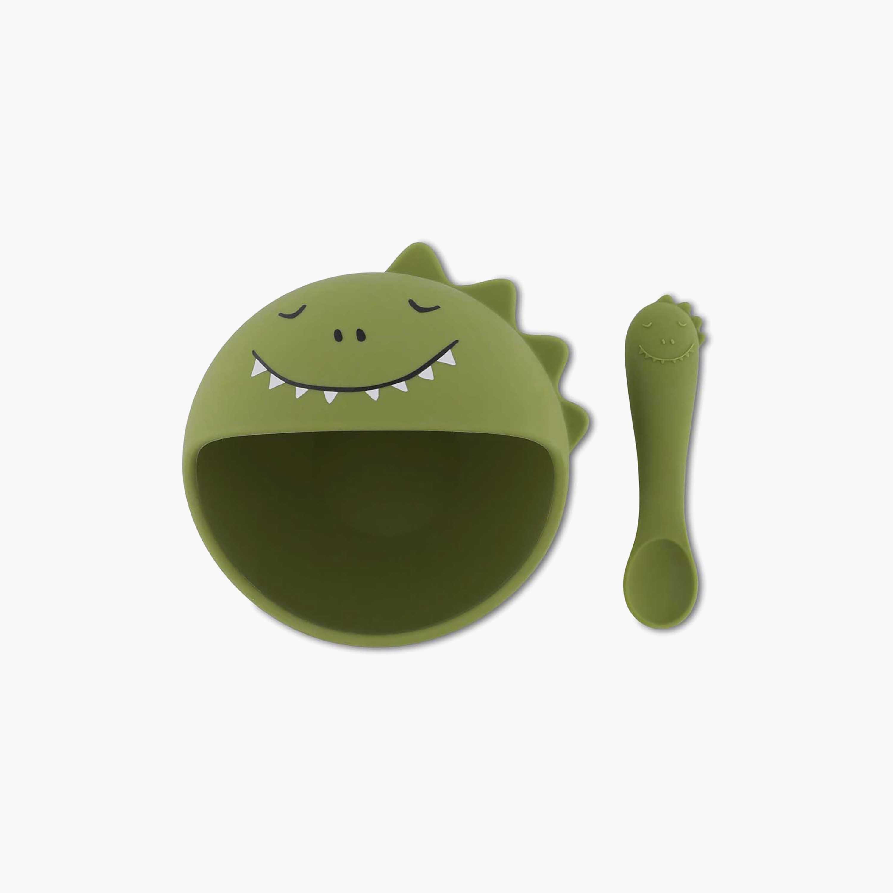 Trixie Mr. Dino First Baby Silicone Meal Set-baby-feeding-mealtimeessentials-image-1