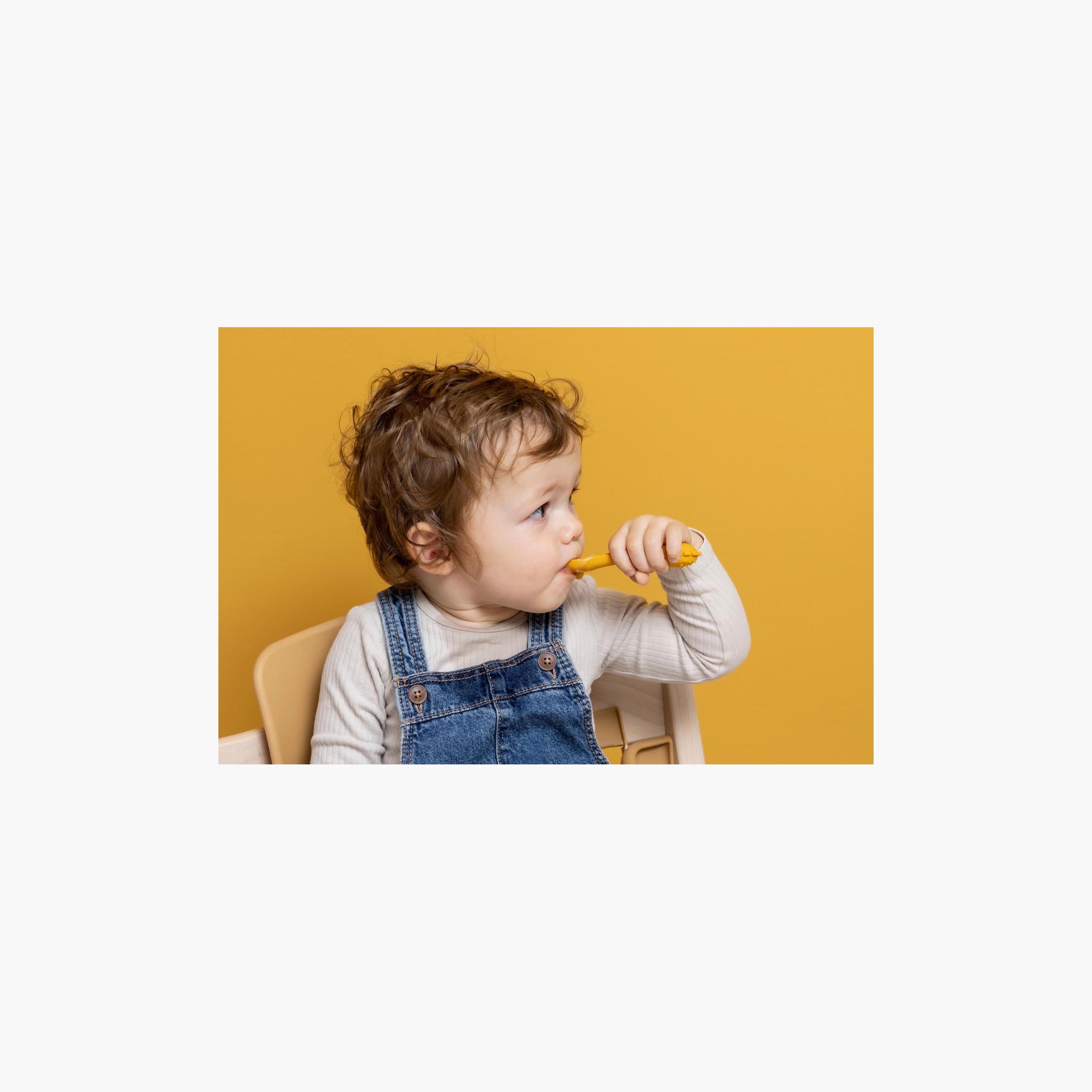 طقم ملاعق تغذية سيليكون أولى للرضع برسومات مستر لاين قطعتين من تريكسي-baby-feeding-mealtimeessentials-image-2