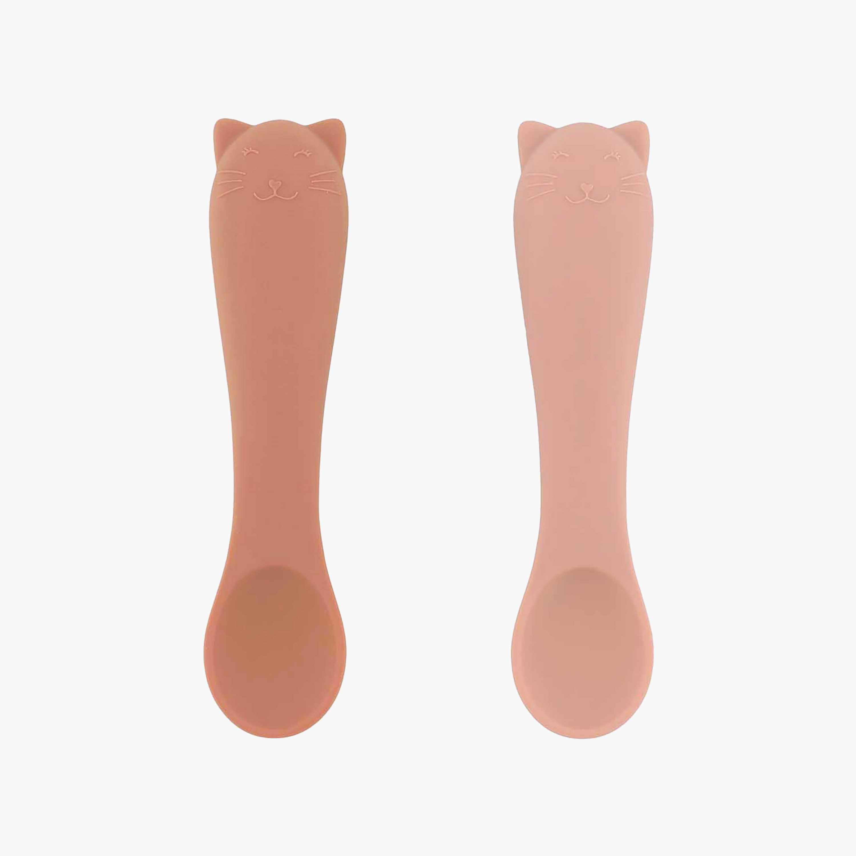 Trixie 2-Piece Mrs. Cat Silicone Feeding Spoons Set-baby-feeding-mealtimeessentials-image-1