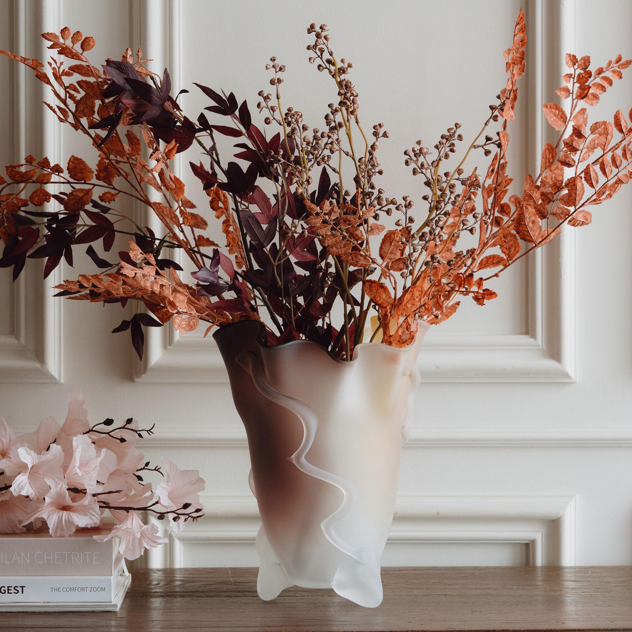 House of Serene Sierra Glass Vase - 40 cm