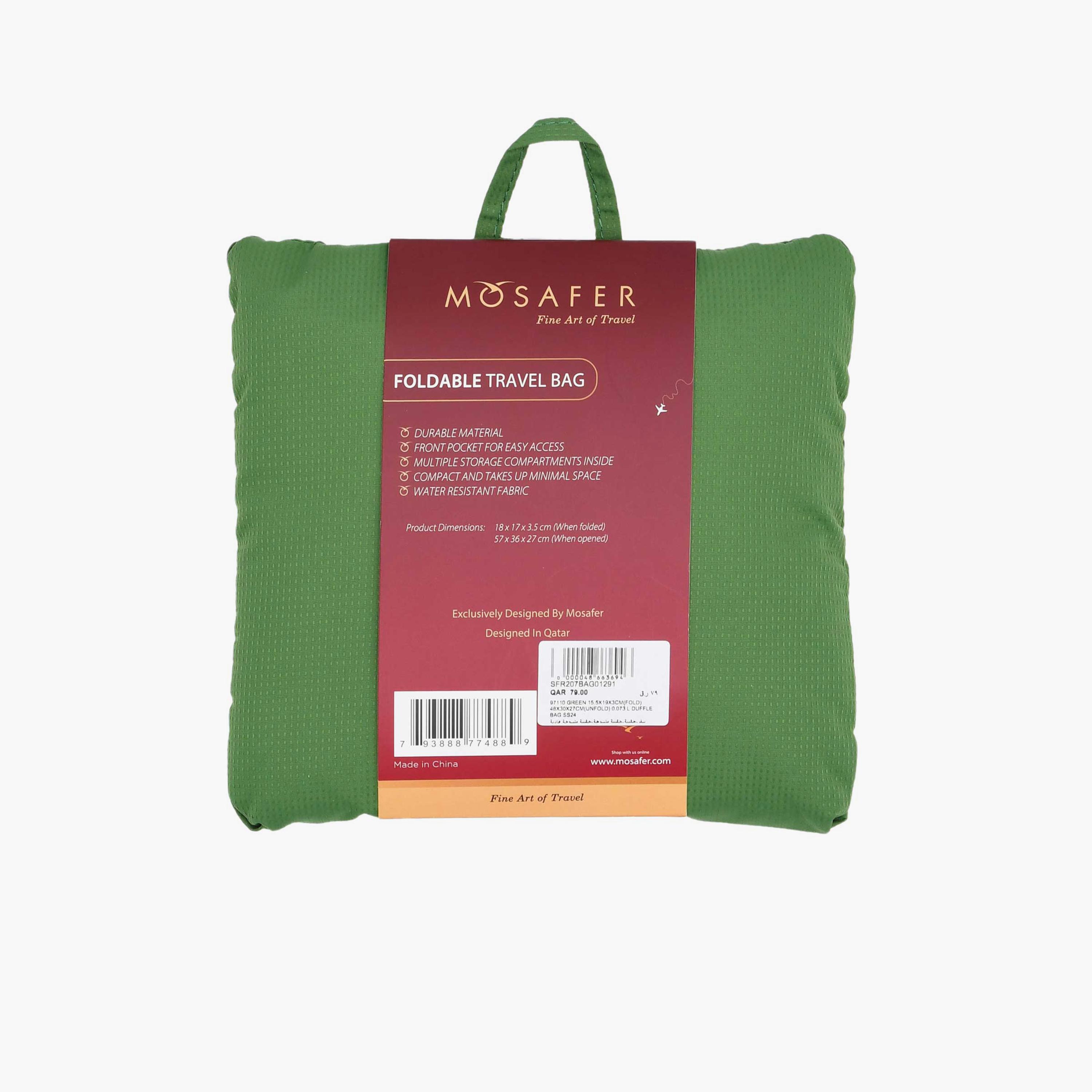 Mosafer Solid Duffle Bag with Zipper Closure | 57 X 36 X 27 CM-travel-luggagesandbags-dufflebags-image-3