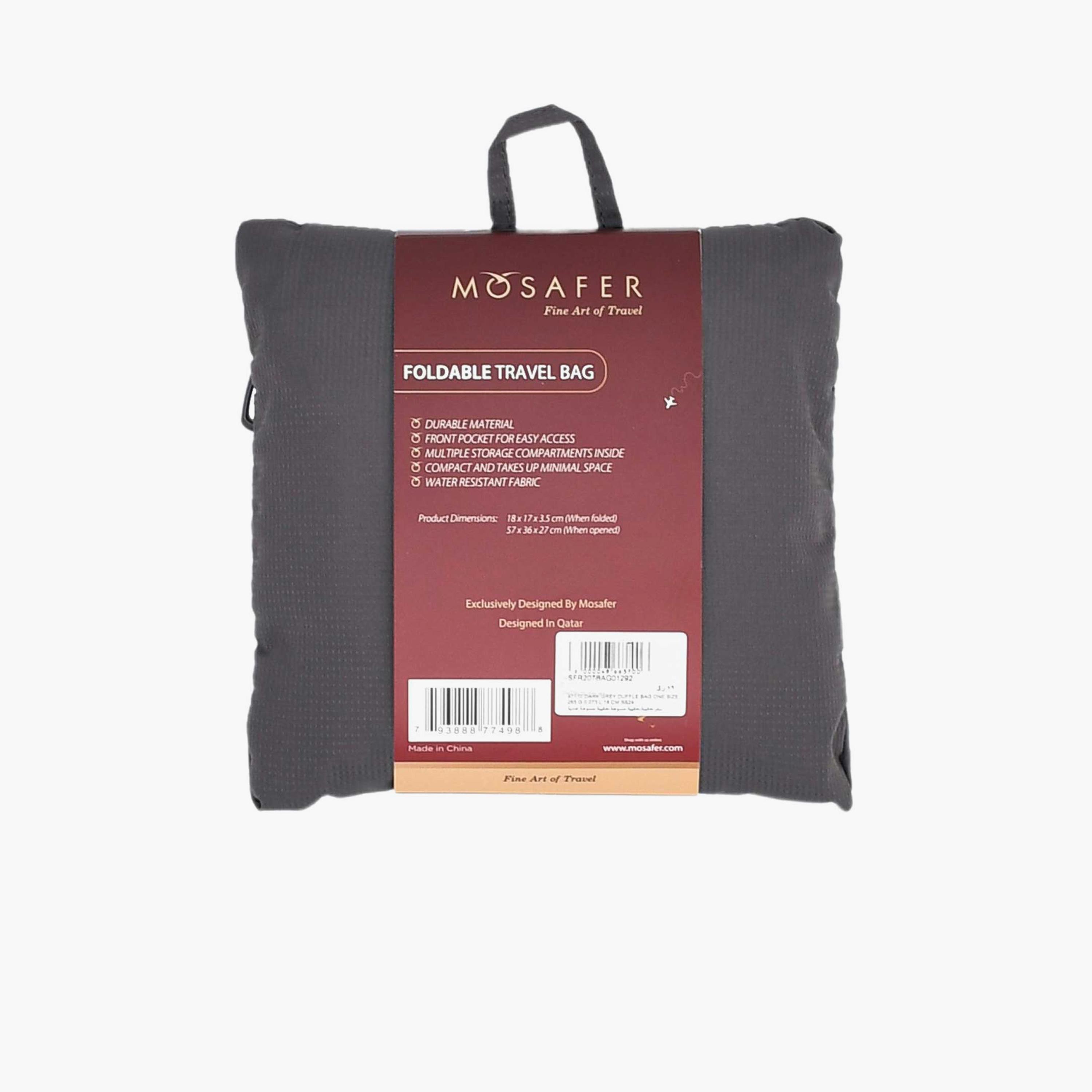 Mosafer Solid Duffle Bag with Zipper Closure | 57 X 36 X 27 CM-travel-luggagesandbags-dufflebags-image-9